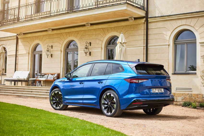 2021 Skoda Enyaq Sportline iV 80x - Rear Three-Quarter Wallpaper 850x567 #26