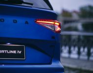 2021 Skoda Enyaq Sportline iV 80x - Tail Light Wallpaper 190x150