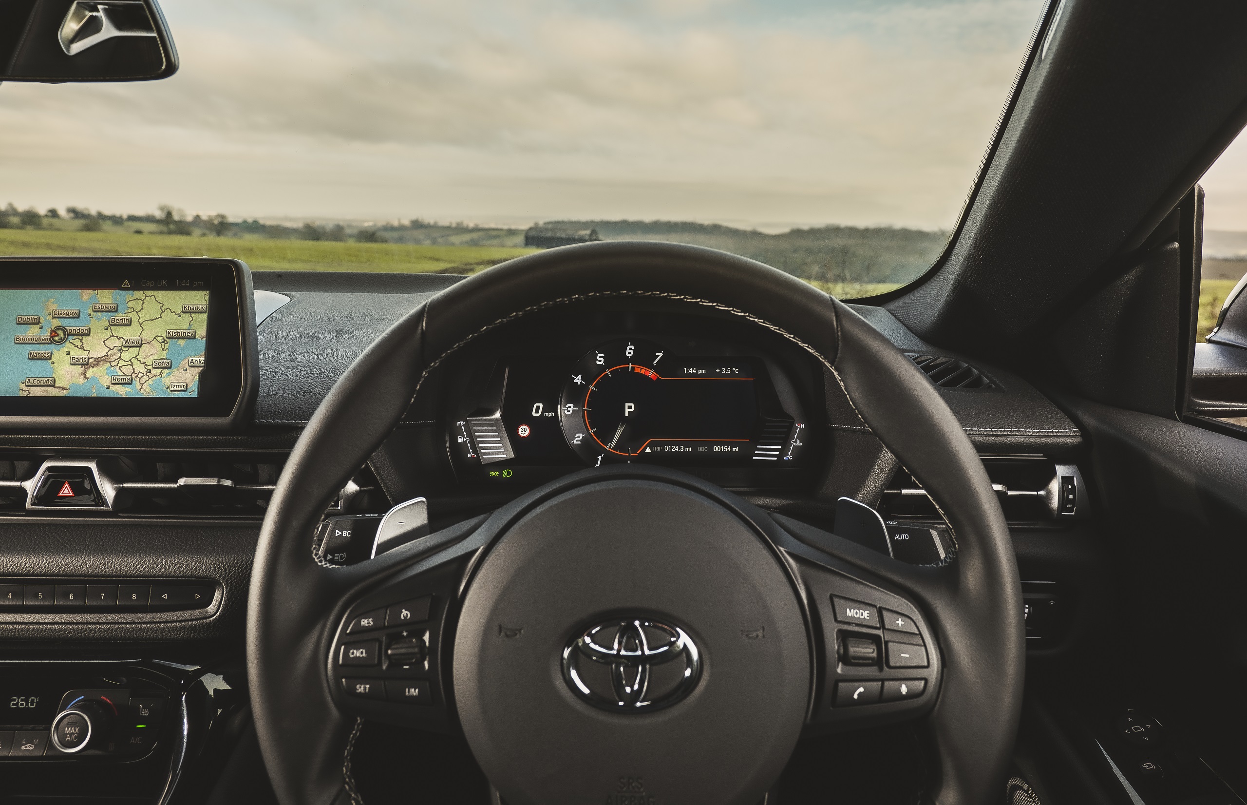 Download 2021 Toyota GR Supra 2.0 - Interior, Steering Wheel HD Wallpaper 2560x1652 #76