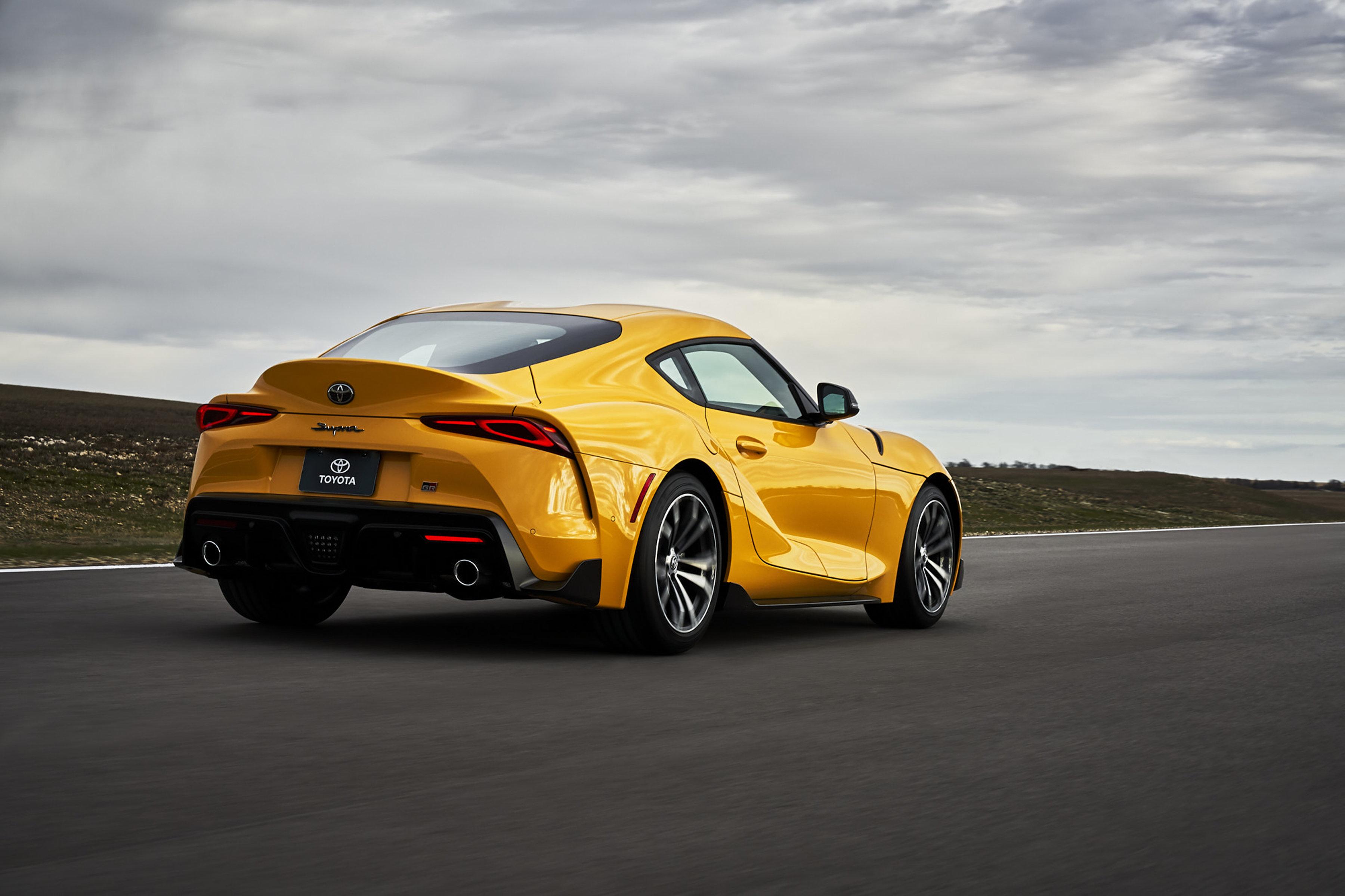 Download 2021 Toyota GR Supra 2.0 [US-spec] - Rear HD Wallpaper 3600x2399 #8