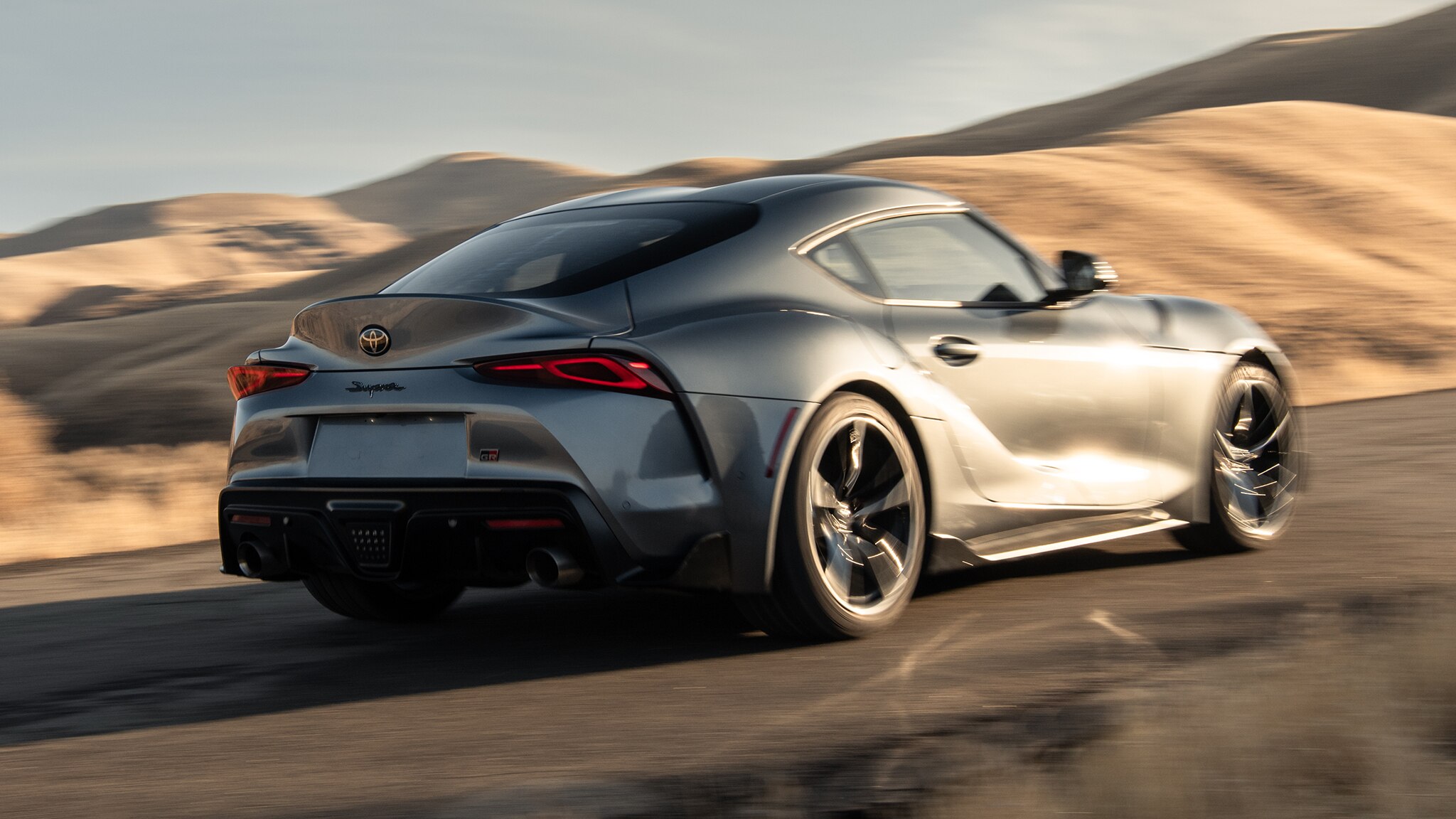 Download 2021 Toyota GR Supra 3.0 Premium - Rear Three-Quarter HD Wallpaper 2048x1152 #9