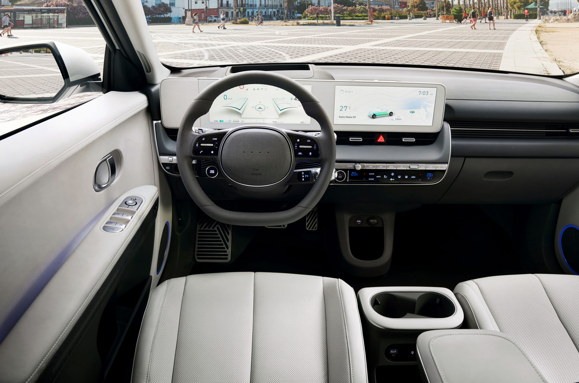 Download 2022 Hyundai Ioniq 5 - Interior, Cockpit HD Wallpaper 1920x1271 #46