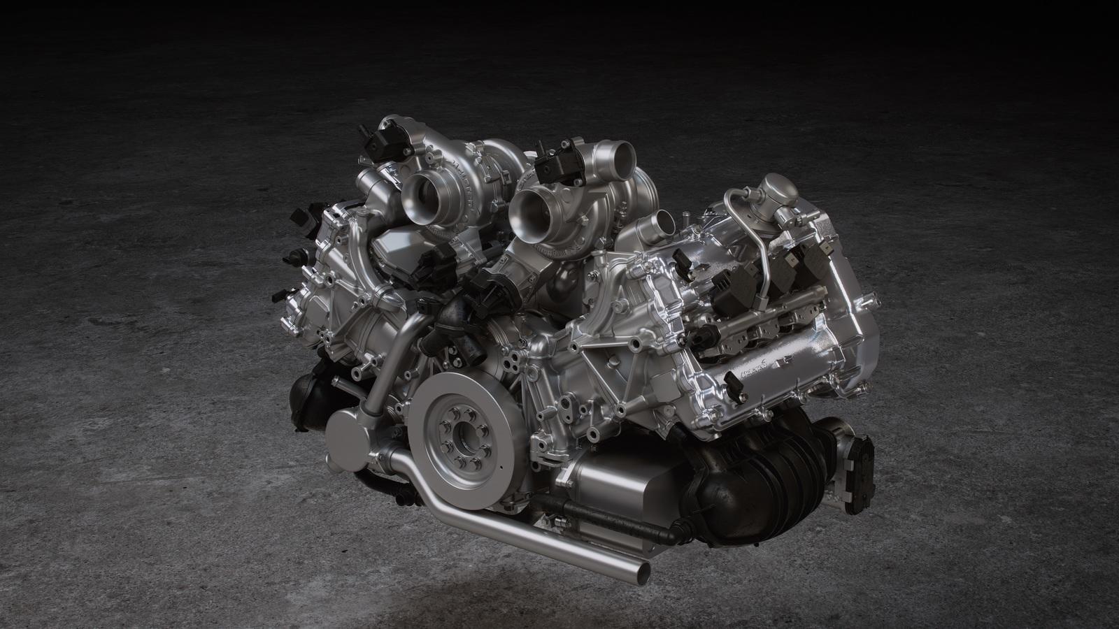 Download 2022 McLaren Artura - Engine HD Wallpaper 1600x900 #49