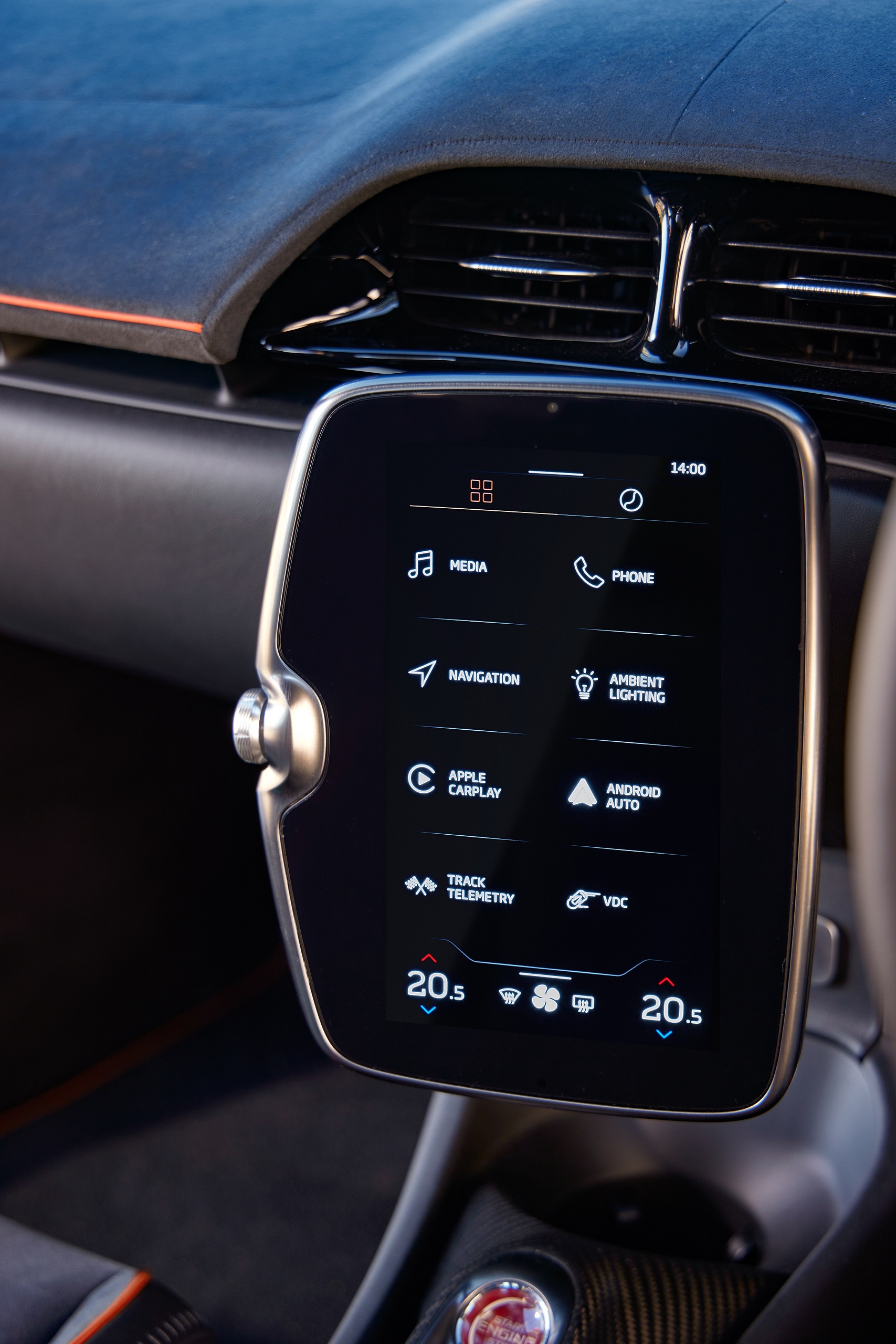 Download 2022 McLaren Artura [UK-spec] - Central Console HD Phone Wallpaper 1707x2560 #42