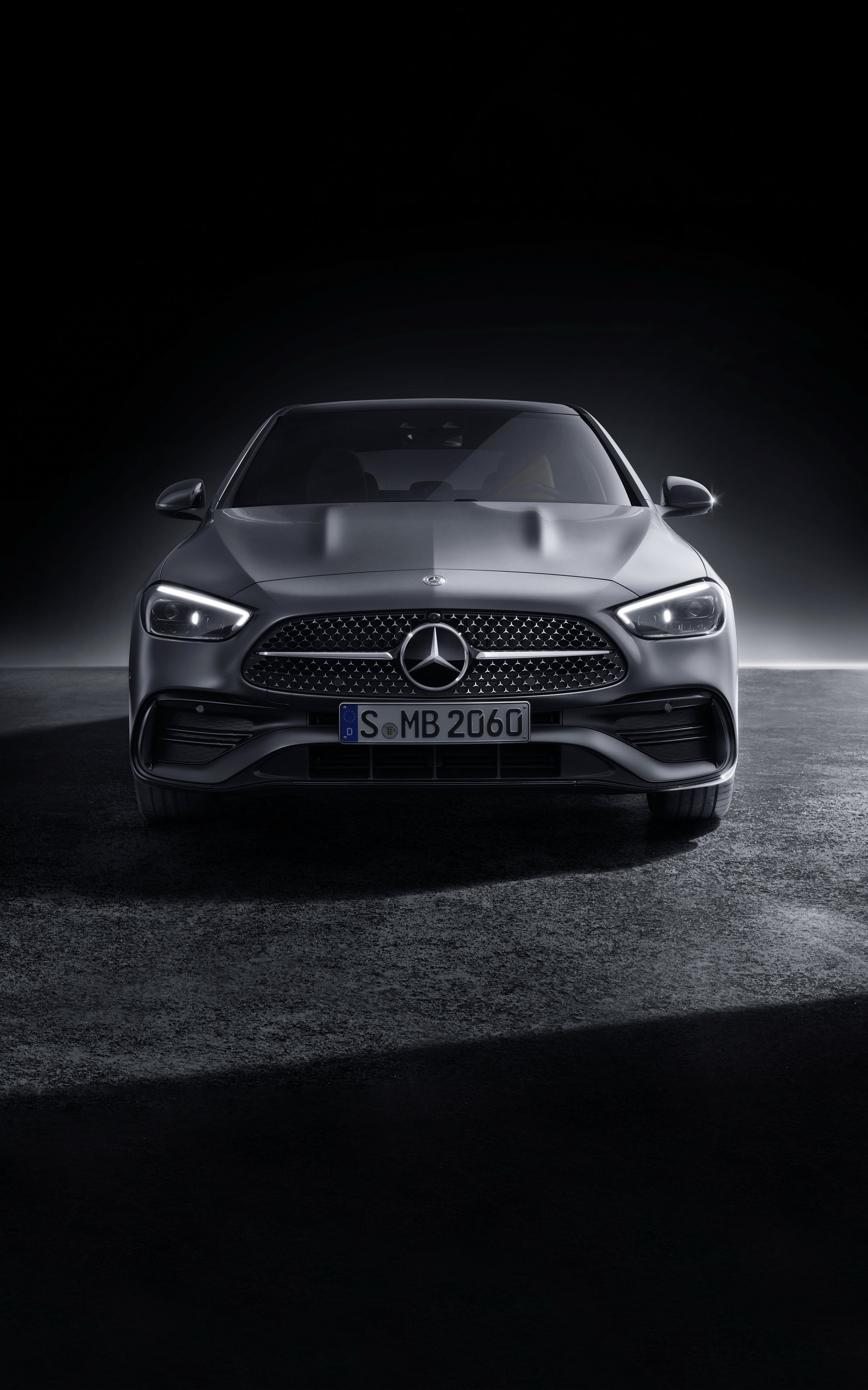Download 2022 Mercedes-Benz C-Class - Front HD Phone Wallpaper 1921x3074 #45