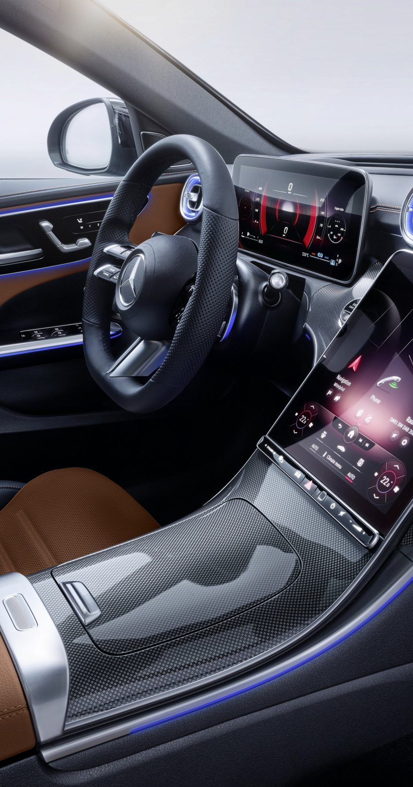 2022 Mercedes-Benz C-Class - Interior, Detail Phone Wallpaper 850x1619 #76