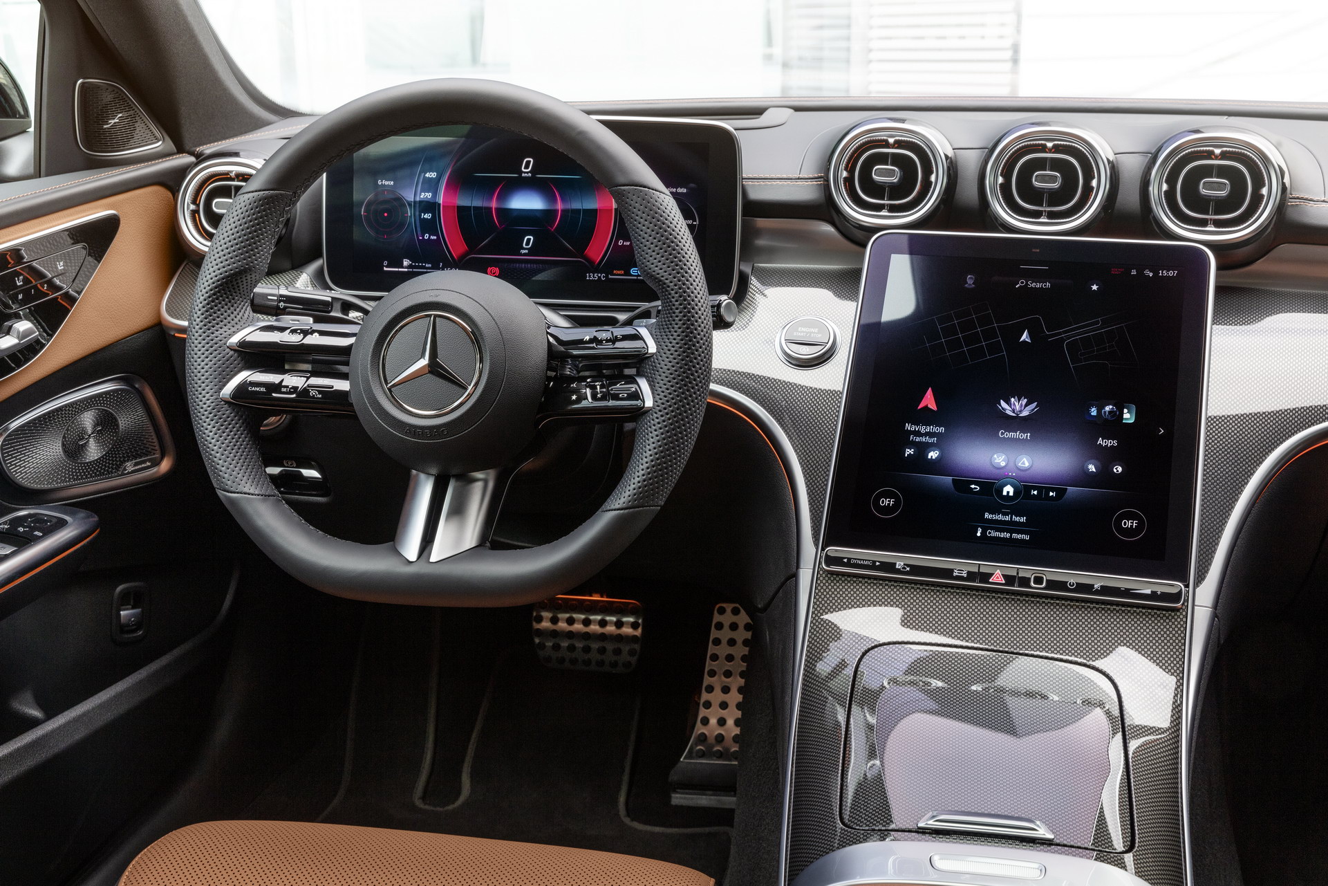 Download 2022 Mercedes-Benz C-Class - Interior HD Wallpaper 1921x1281 #35