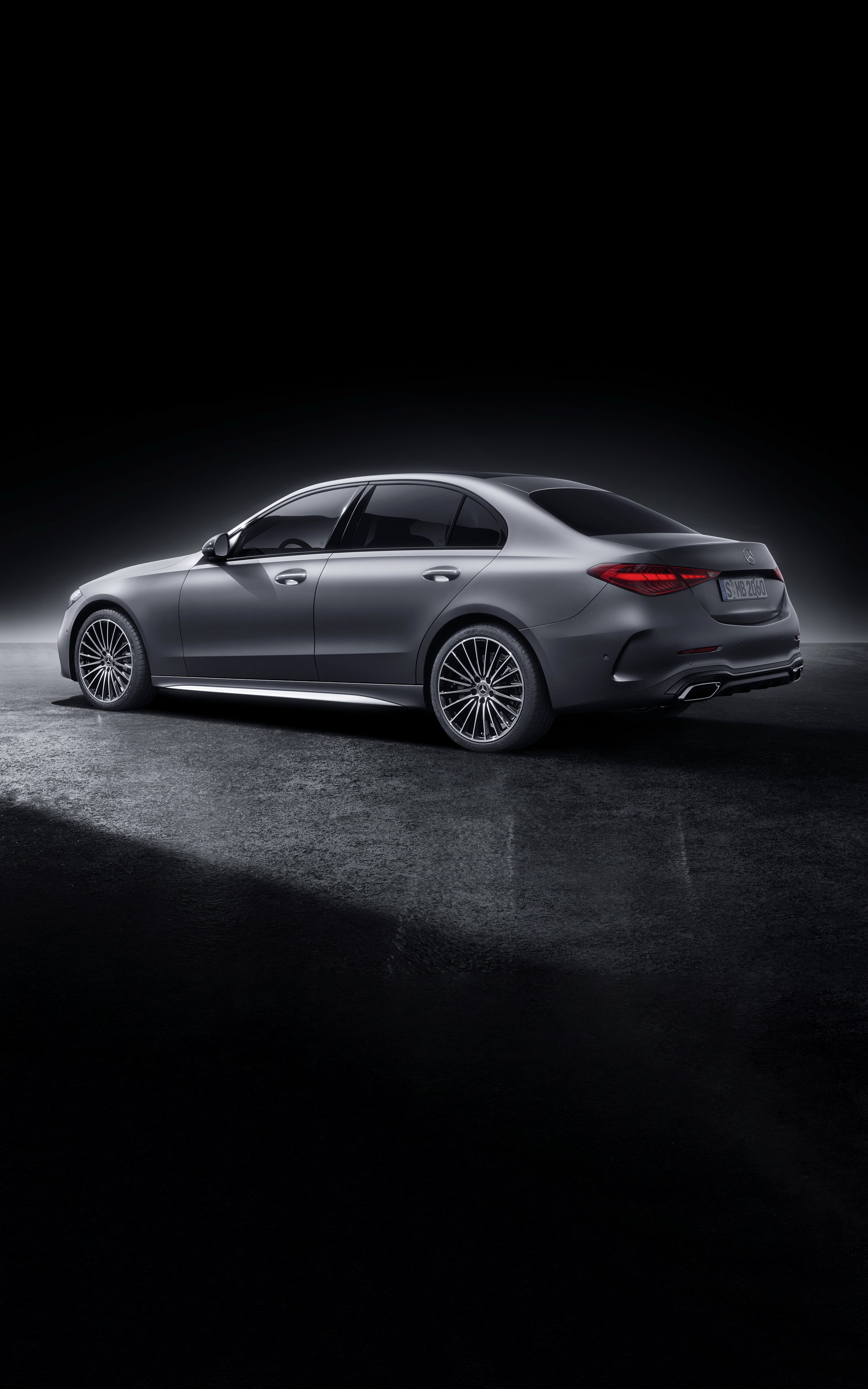 Download 2022 Mercedes-Benz C-Class - Rear Three-Quarter HD Phone Wallpaper 1921x3073 #48