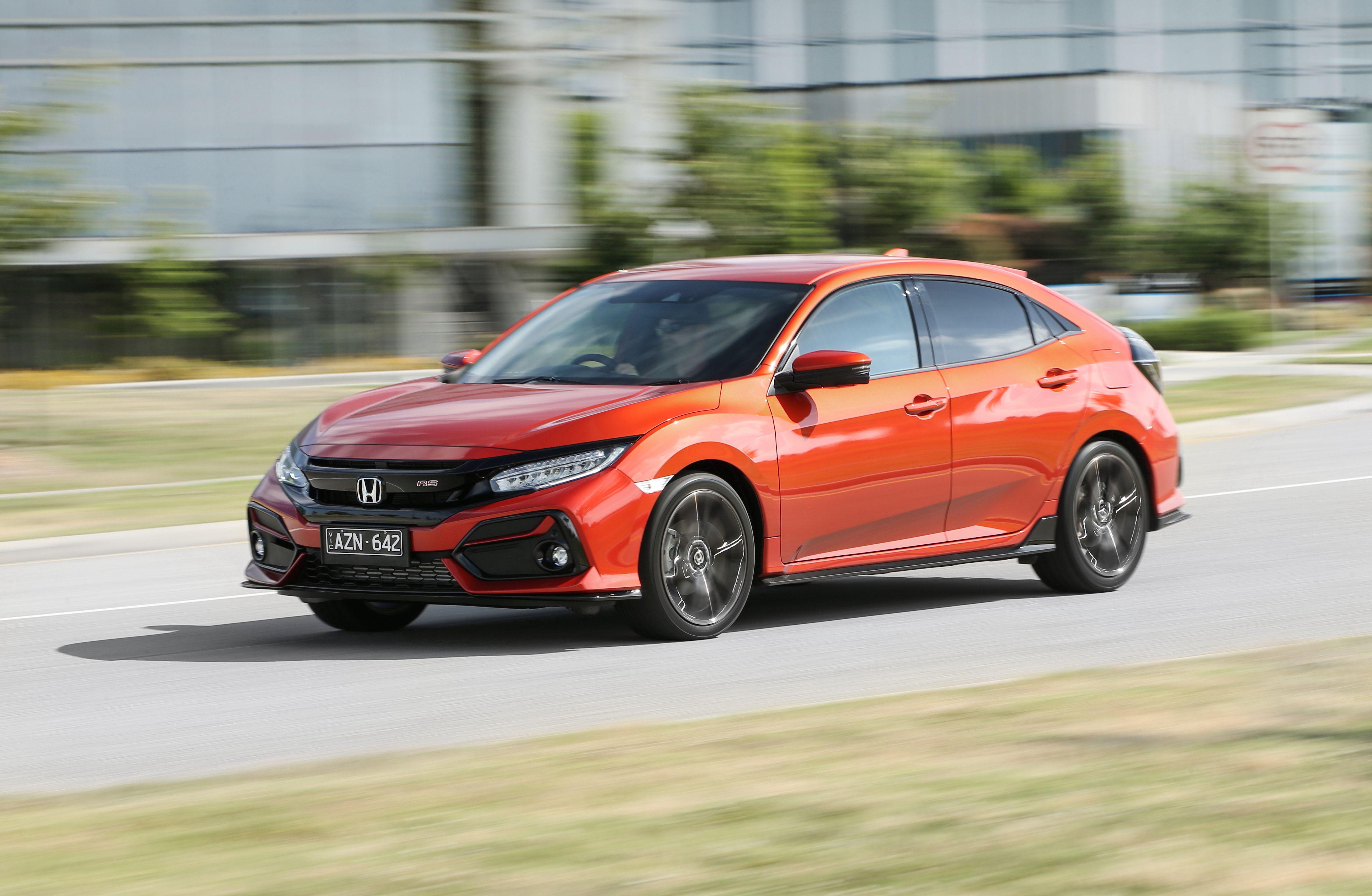 Download 2020 Honda Civic RS Hatchback [AU-spec] - Front Three-Quarter HD Wallpaper 4500x2938 #3