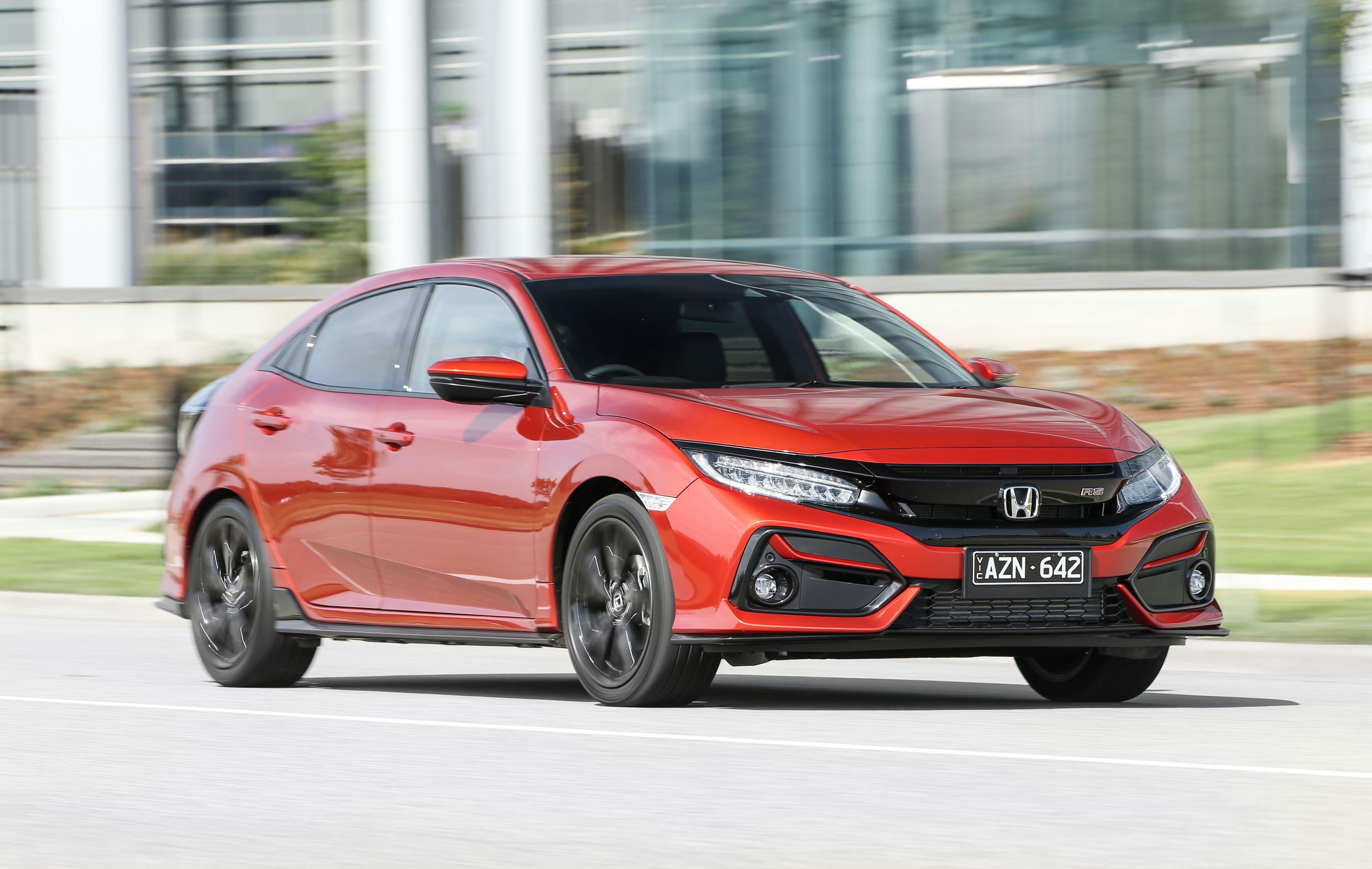 Download 2020 Honda Civic RS Hatchback [AU-spec] - Front Three-Quarter HD Wallpaper 5000x3168 #4