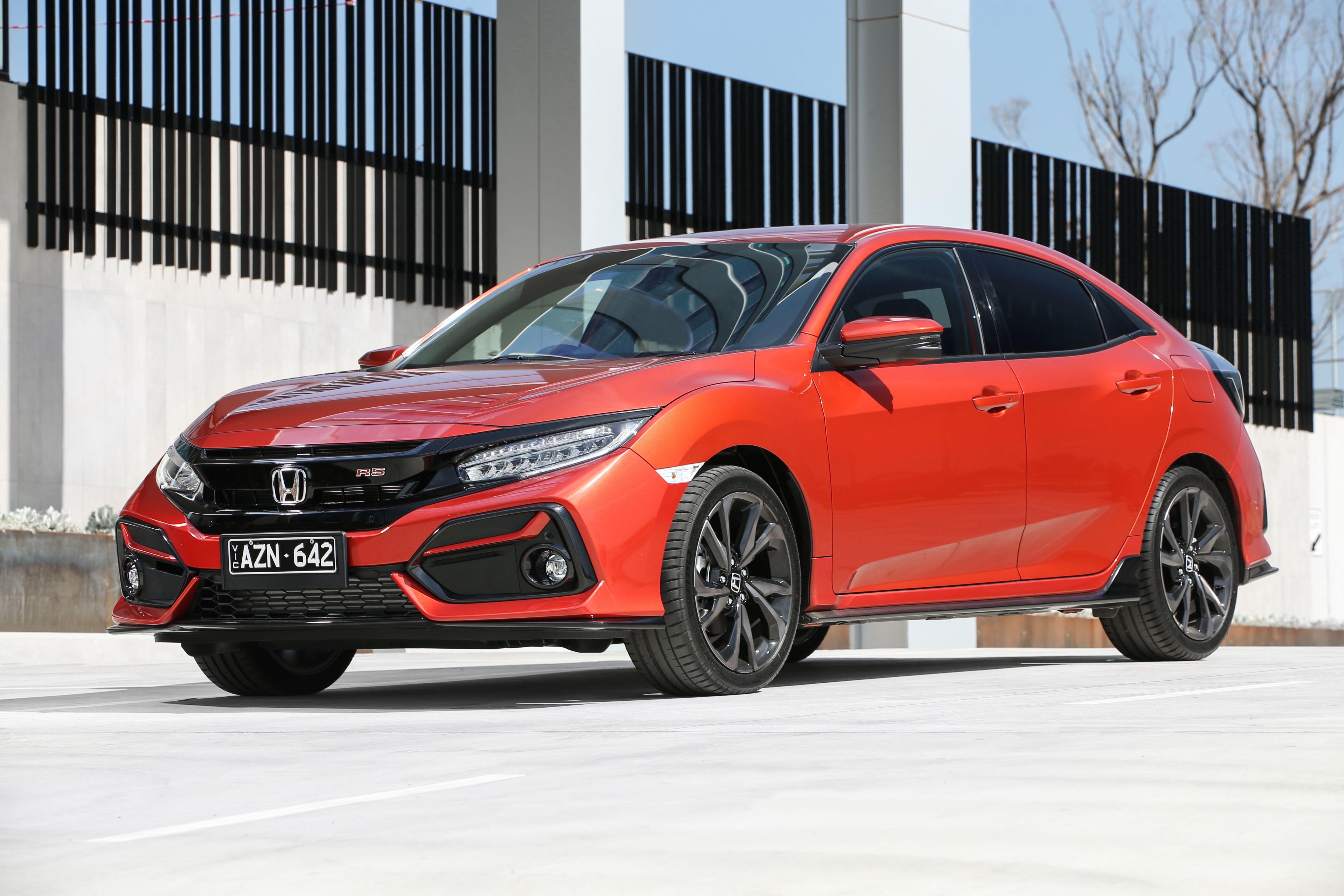 Download 2020 Honda Civic RS Hatchback [AU-spec] - Front Three-Quarter HD Wallpaper 5000x3334 #16