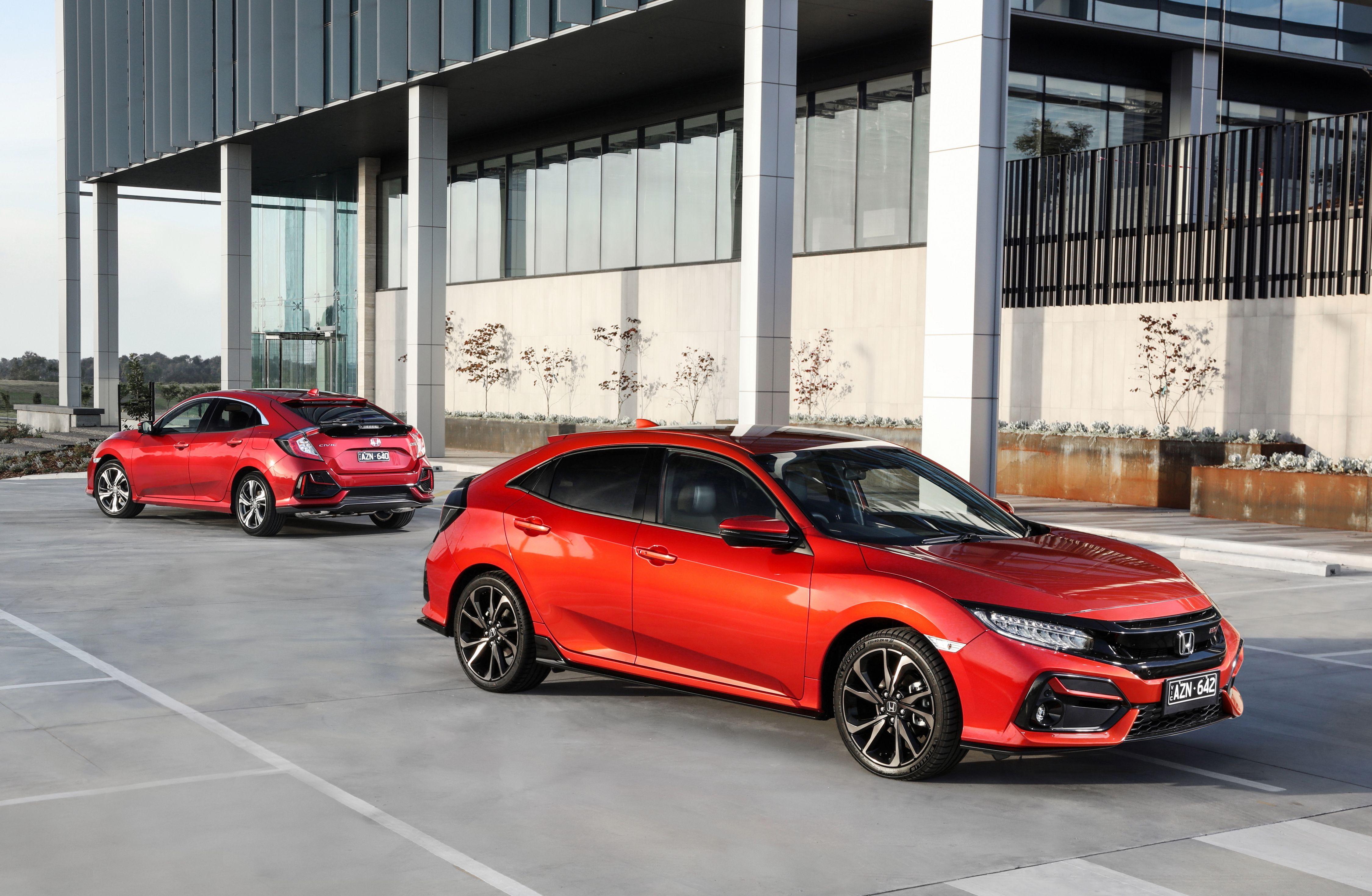 Download 2020 Honda Civic RS Hatchback [AU-spec] - Front Three-Quarter HD Wallpaper 4500x2939 #17