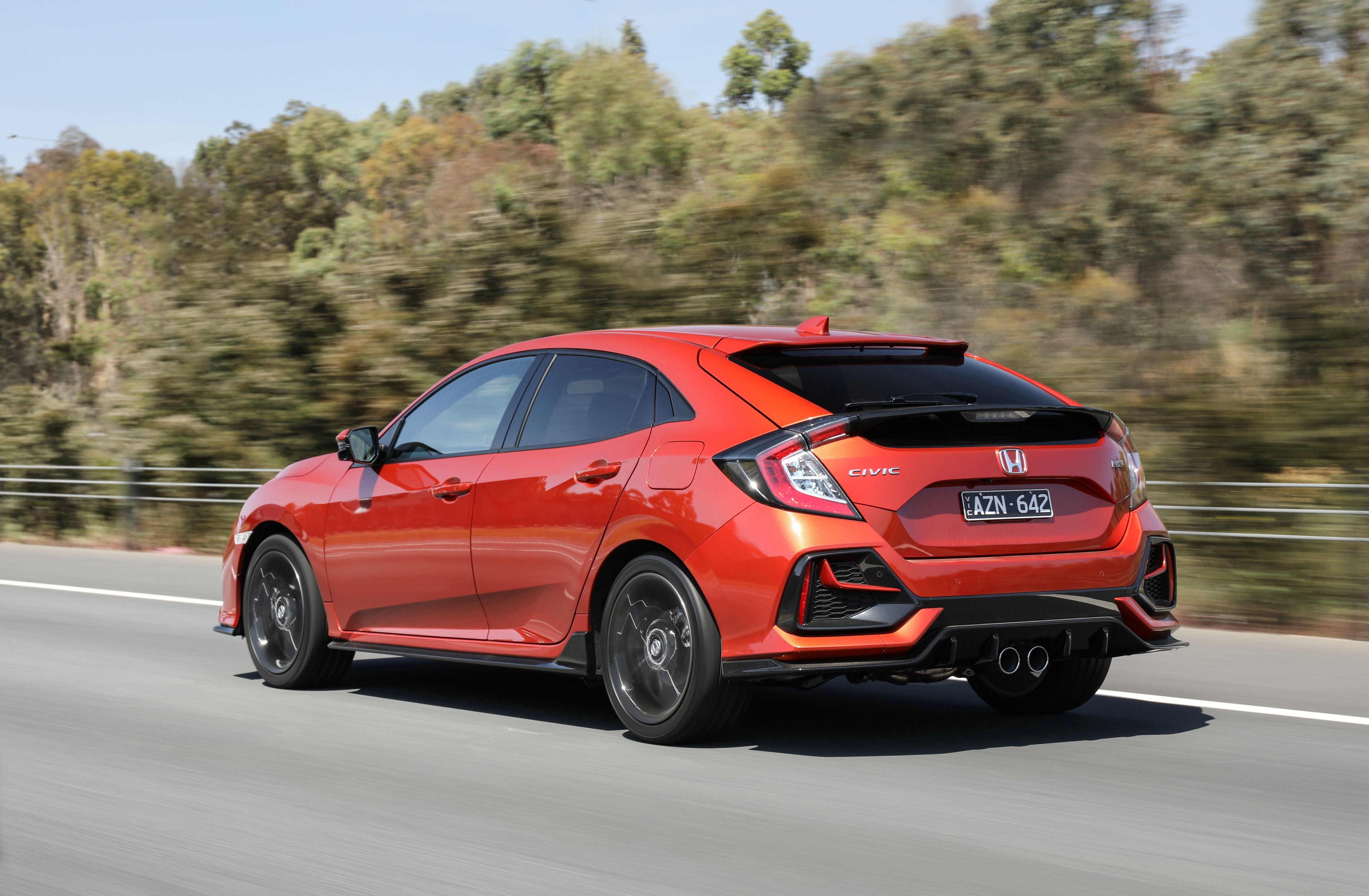 Download 2020 Honda Civic RS Hatchback [AU-spec] - Rear Three-Quarter HD Wallpaper 5000x3272 #6
