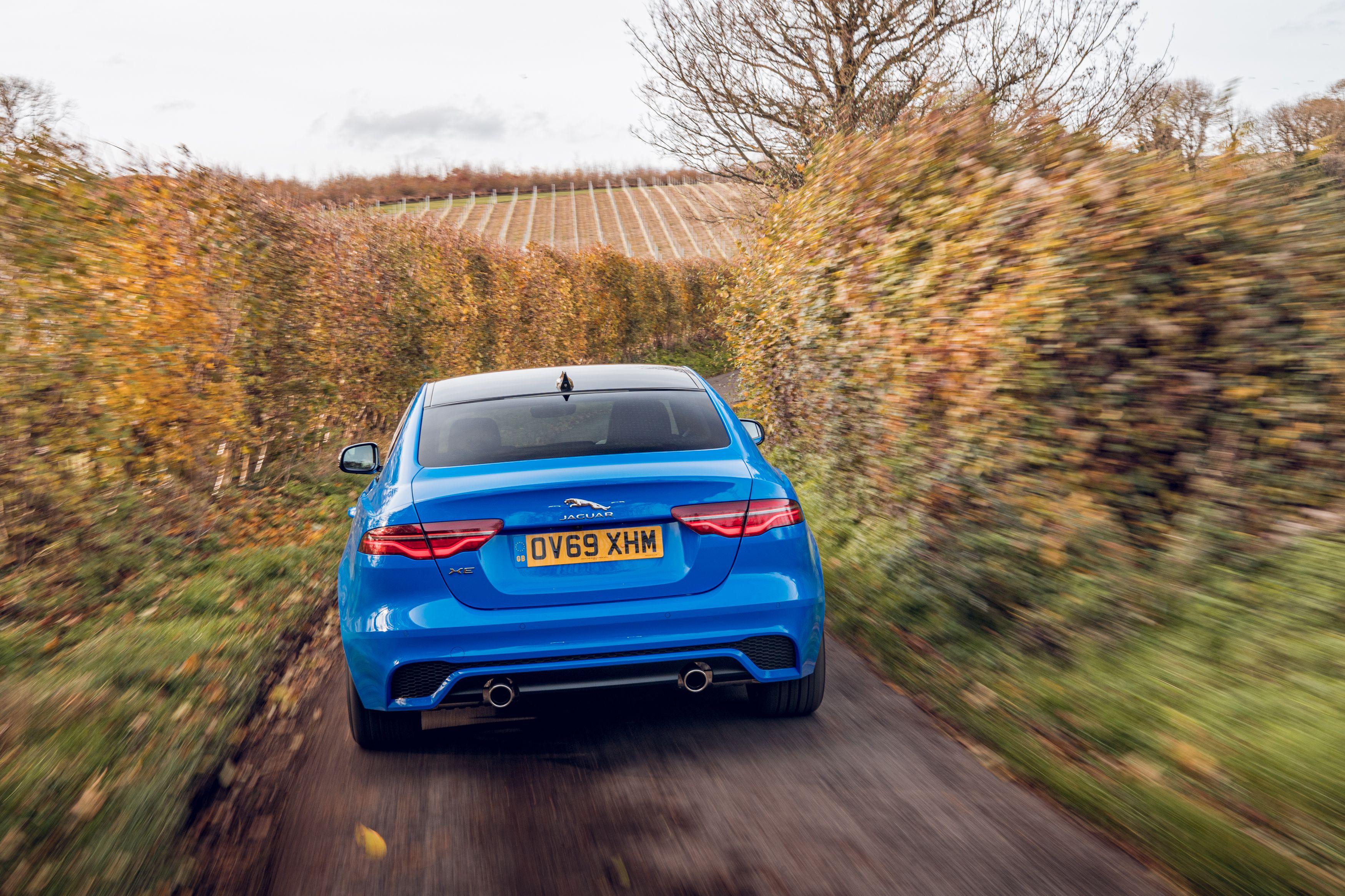 Download 2020 Jaguar XE R-Dynamic Reims Edition - Rear HD Wallpaper 3500x2333 #12