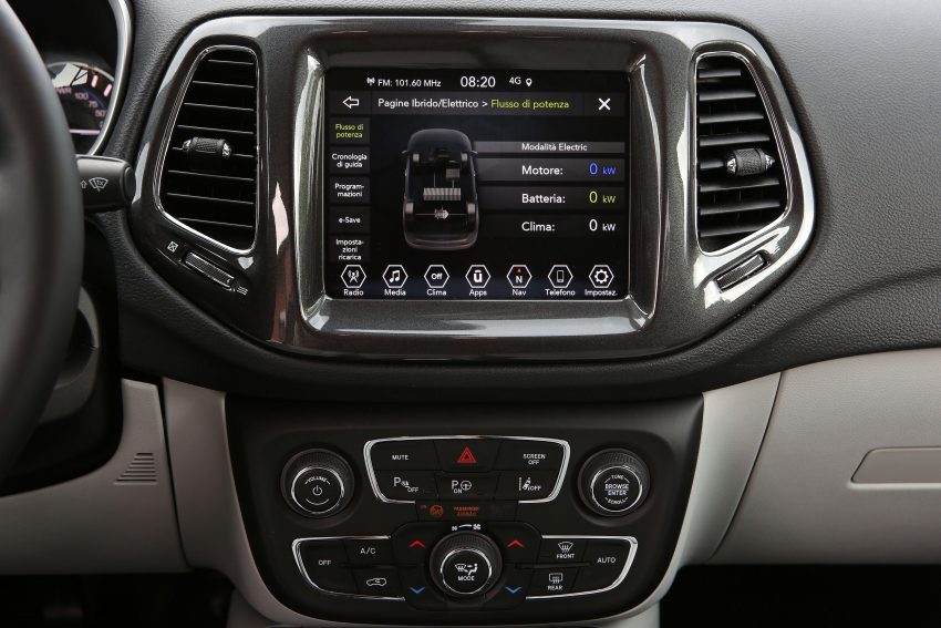 2020 Jeep Compass Limited 4xe [EU-spec] - Central Console Wallpaper 850x567 #32