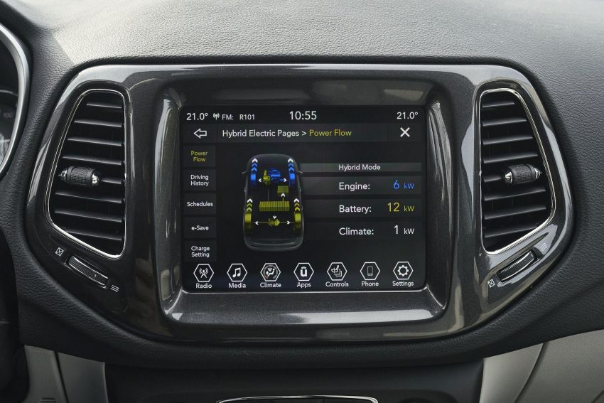 2020 Jeep Compass Limited 4xe [EU-spec] - Central Console Wallpaper 850x567 #30