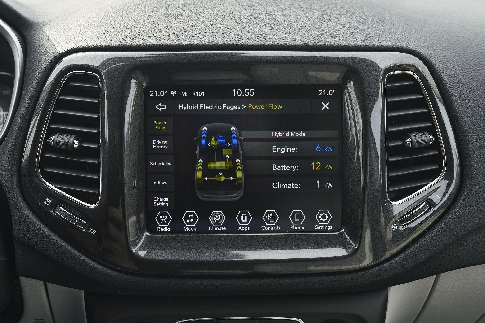 Download 2020 Jeep Compass Limited 4xe [EU-spec] - Central Console HD Wallpaper 2048x1366 #30