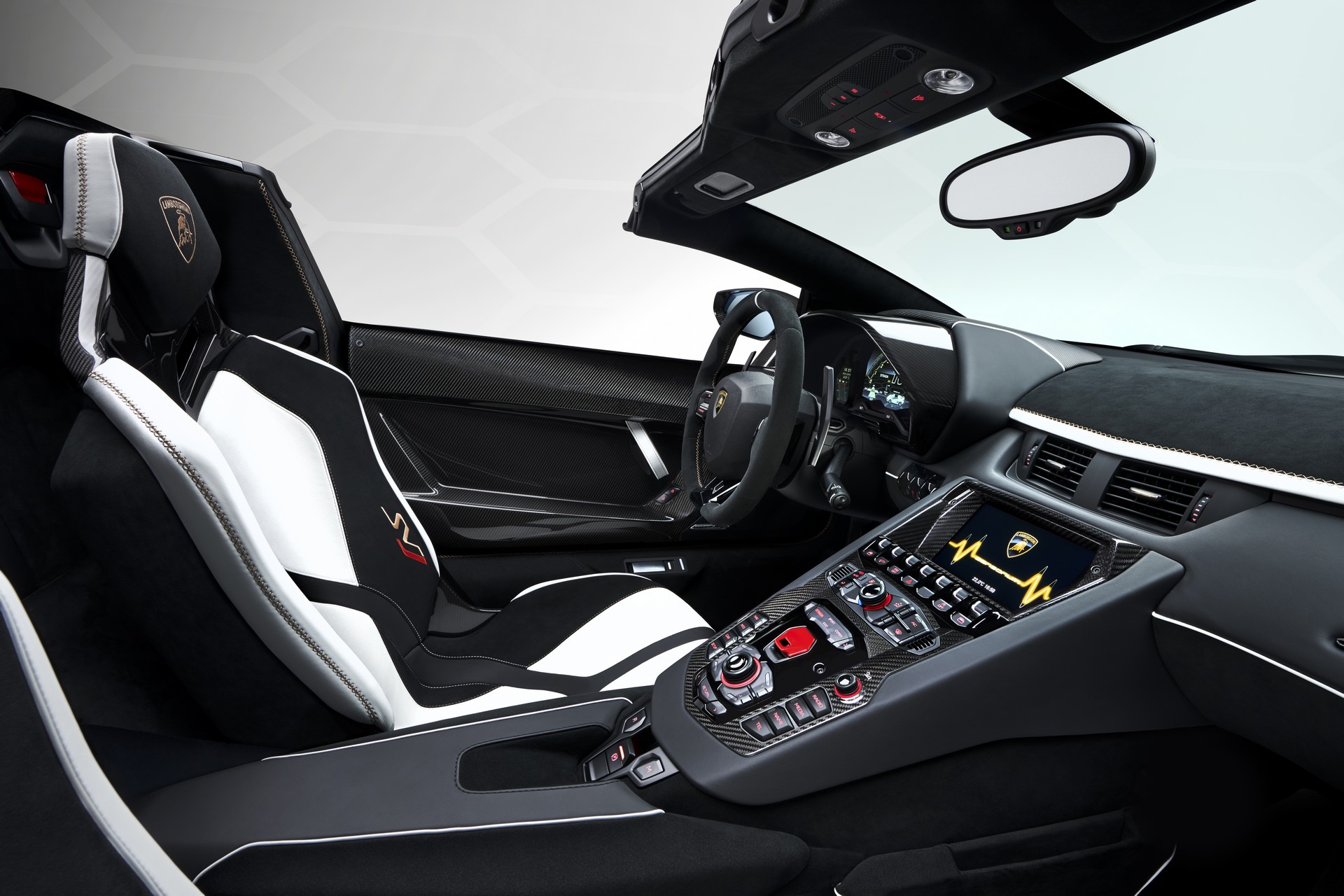 Download 2020 Lamborghini Aventador SVJ Roadster - Interior HD Wallpaper 1920x1280 #82