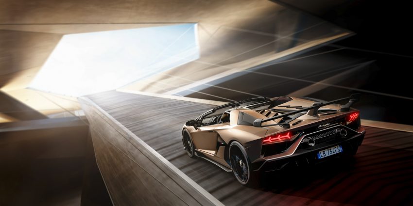 2020 Lamborghini Aventador SVJ Roadster - Rear Three-Quarter Wallpaper 850x425 #75