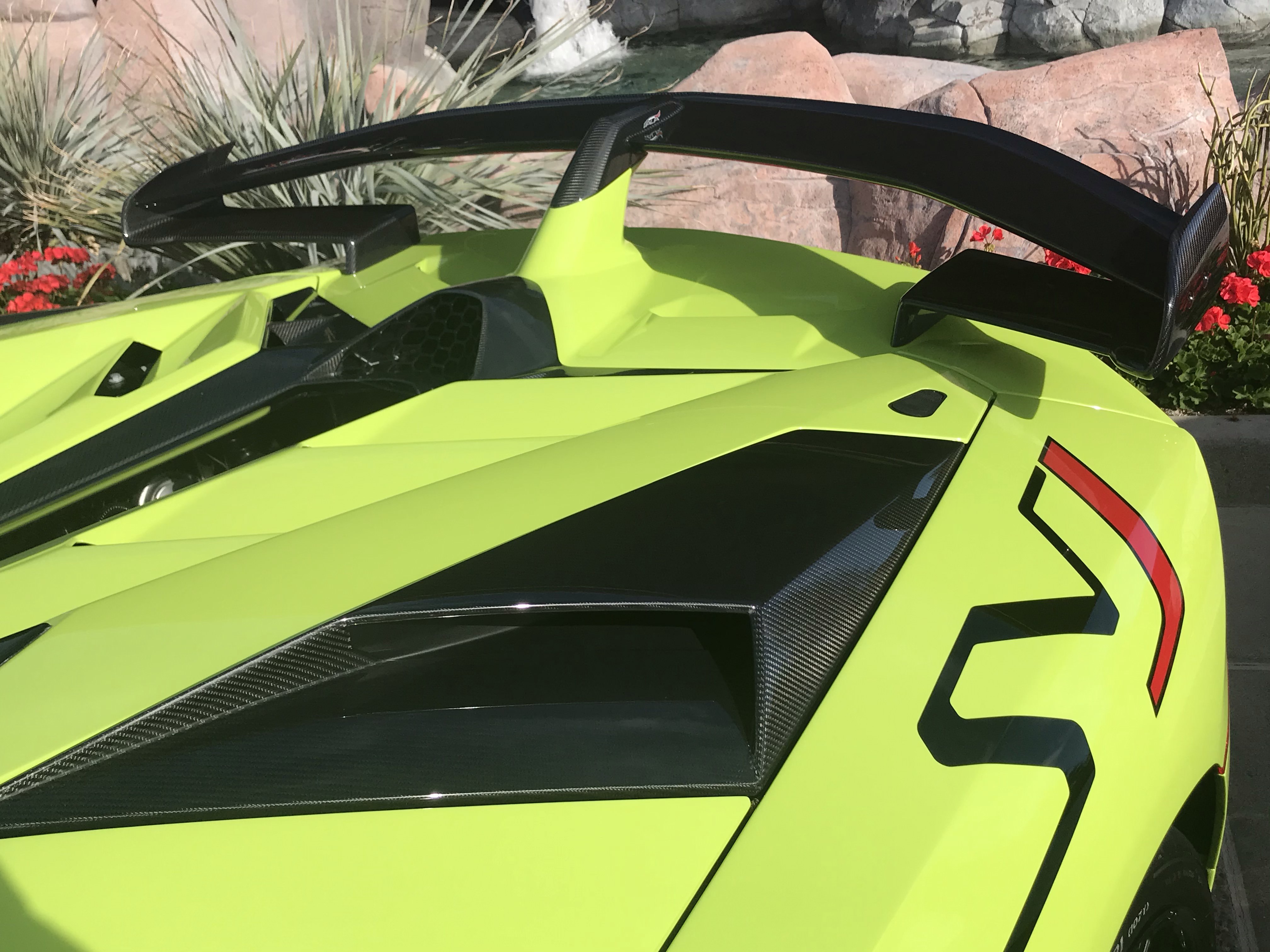 Download 2020 Lamborghini Aventador SVJ Roadster - Spoiler HD Wallpaper 4032x3024 #21