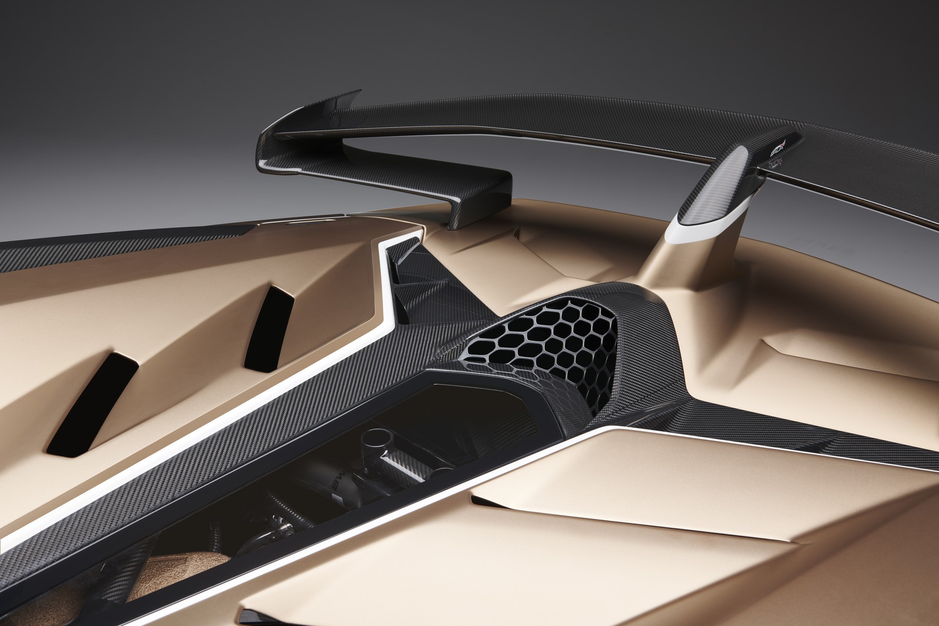 Download 2020 Lamborghini Aventador SVJ Roadster - Spoiler HD Wallpaper 1920x1280 #95