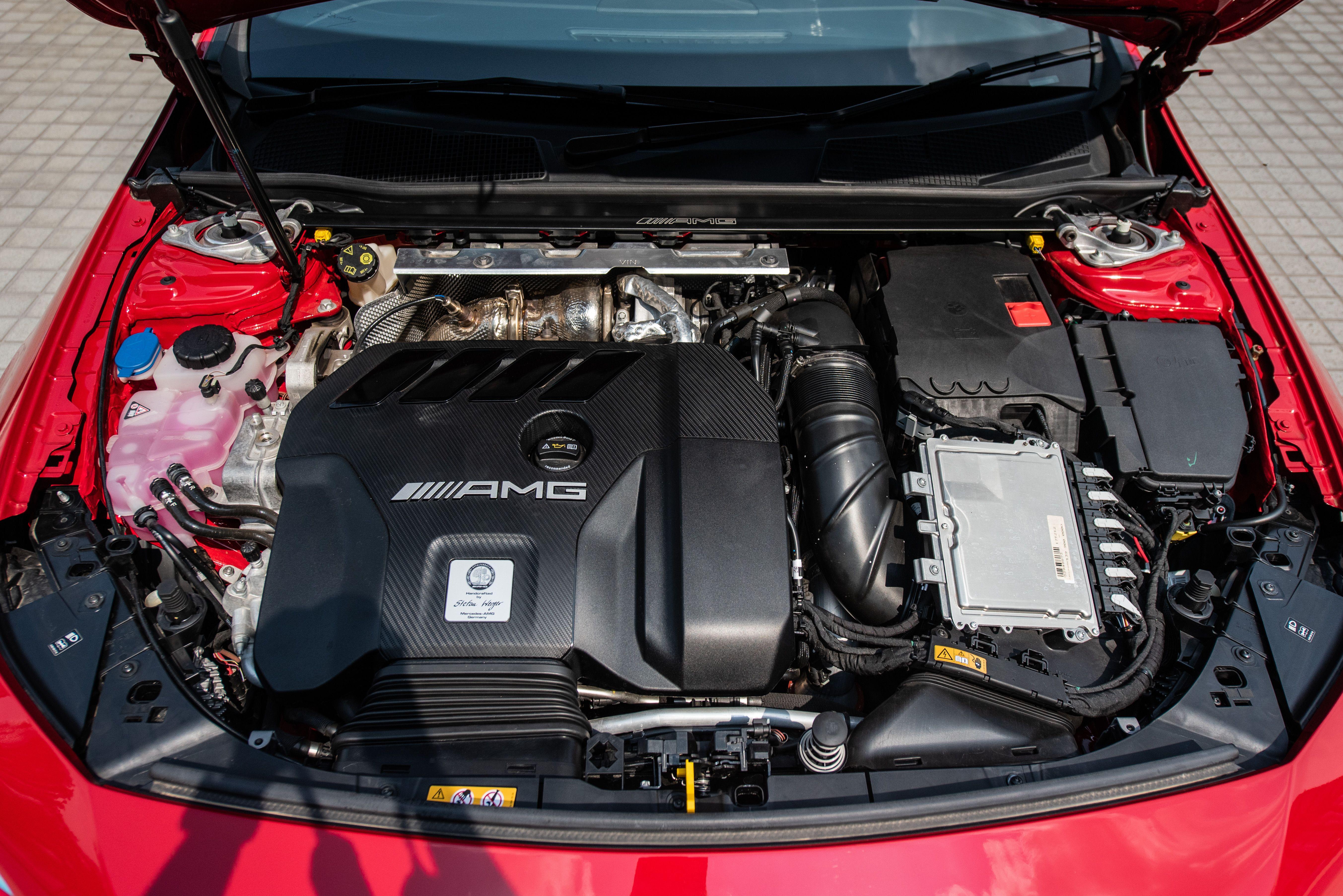 Download 2020 Mercedes-AMG CLA45 S 4Matic+ - Engine HD Wallpaper 5411x3612 #19