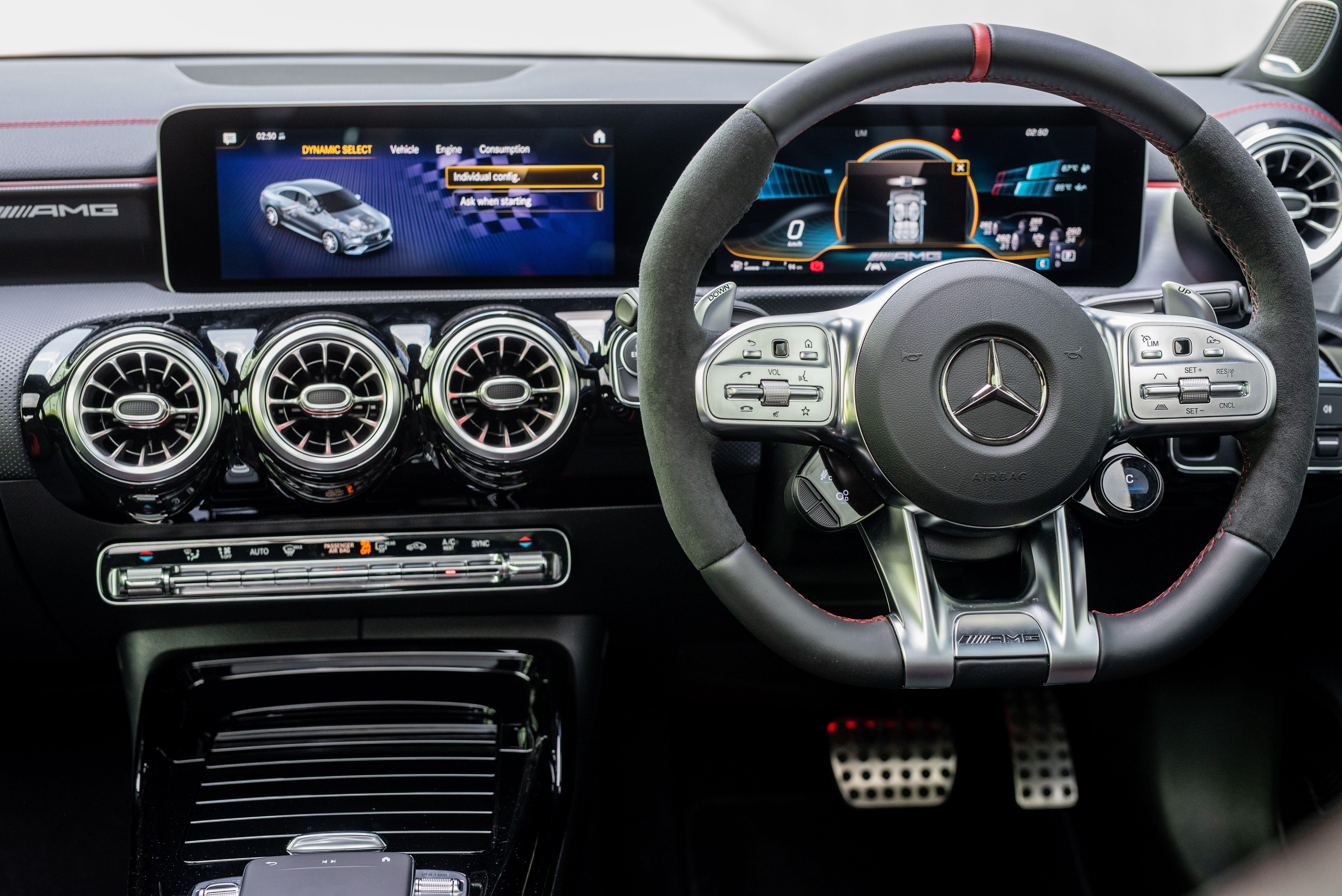 Download 2020 Mercedes-AMG CLA45 S 4Matic+ - Interior, Steering Wheel HD Wallpaper 6016x4016 #23