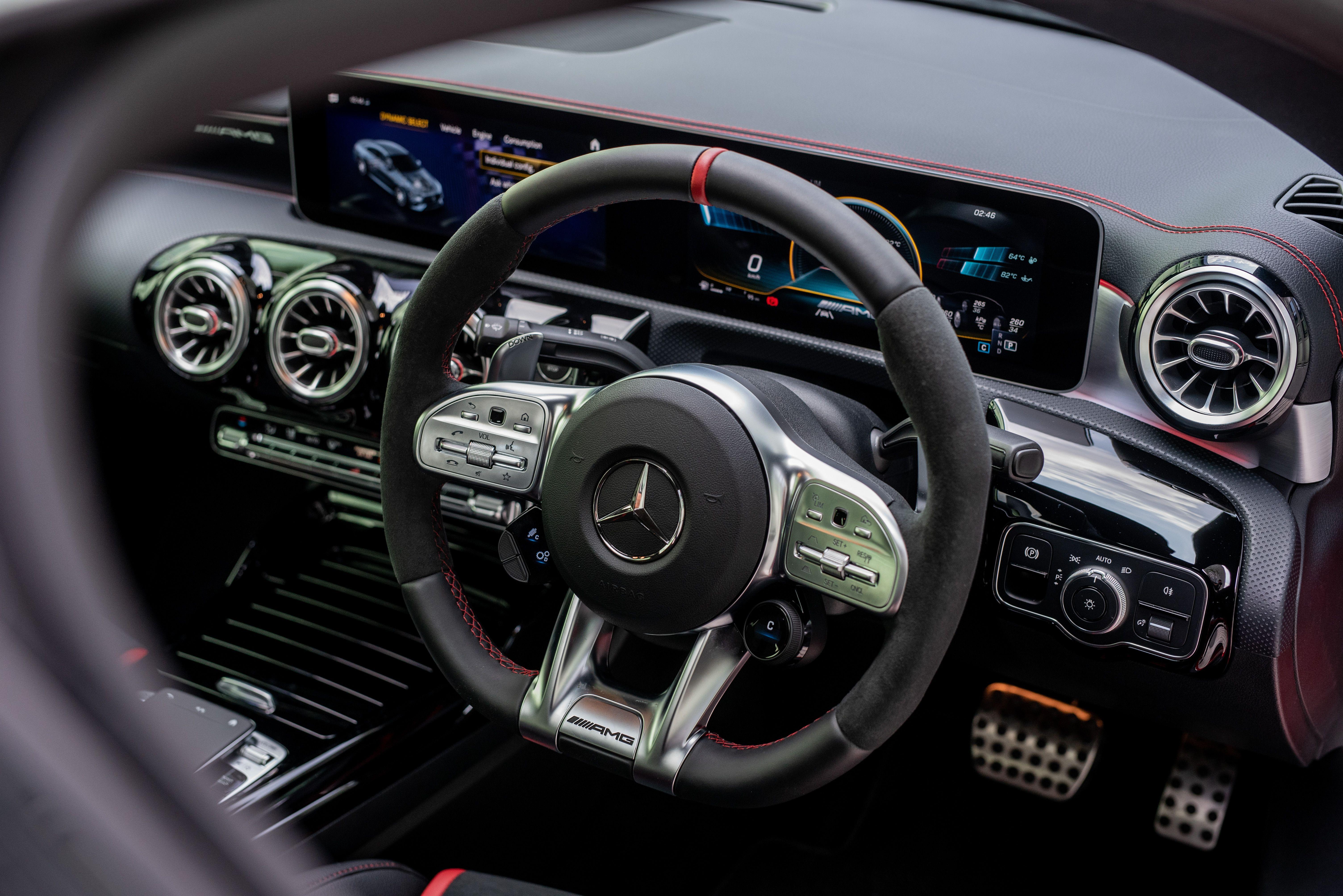 Download 2020 Mercedes-AMG CLA45 S 4Matic+ - Interior, Steering Wheel HD Wallpaper 6016x4016 #22