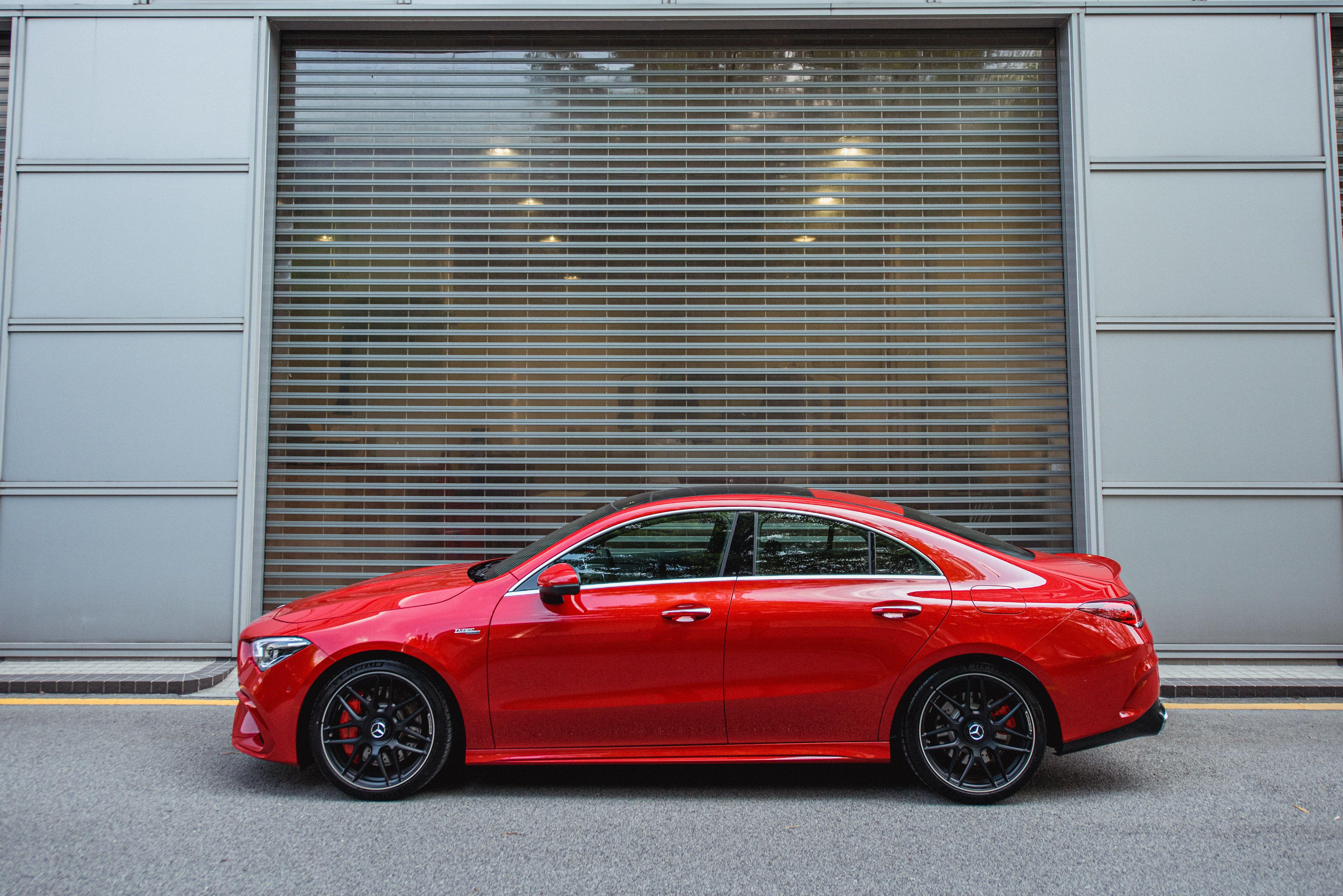 Download 2020 Mercedes-AMG CLA45 S 4Matic+ - Side HD Wallpaper 5056x3375 #7