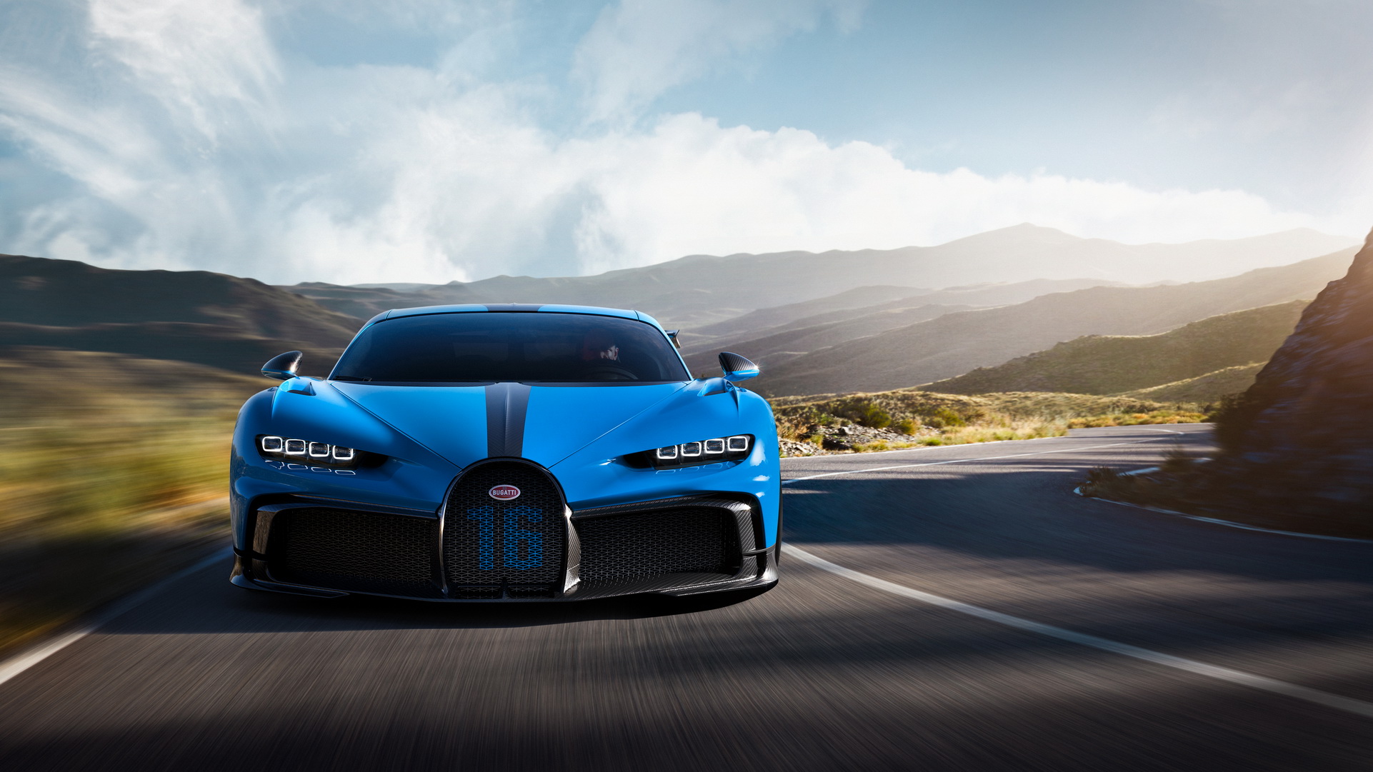 Download 2021 Bugatti Chiron Pur Sport - Front HD Wallpaper 1922x1081 #118