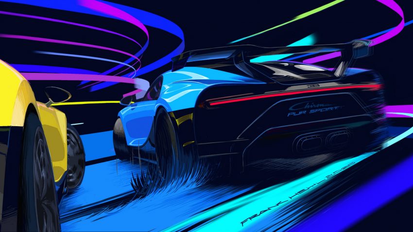 2021 Bugatti Chiron Pur Sport - Rear Three-Quarter Wallpaper 850x478 #157