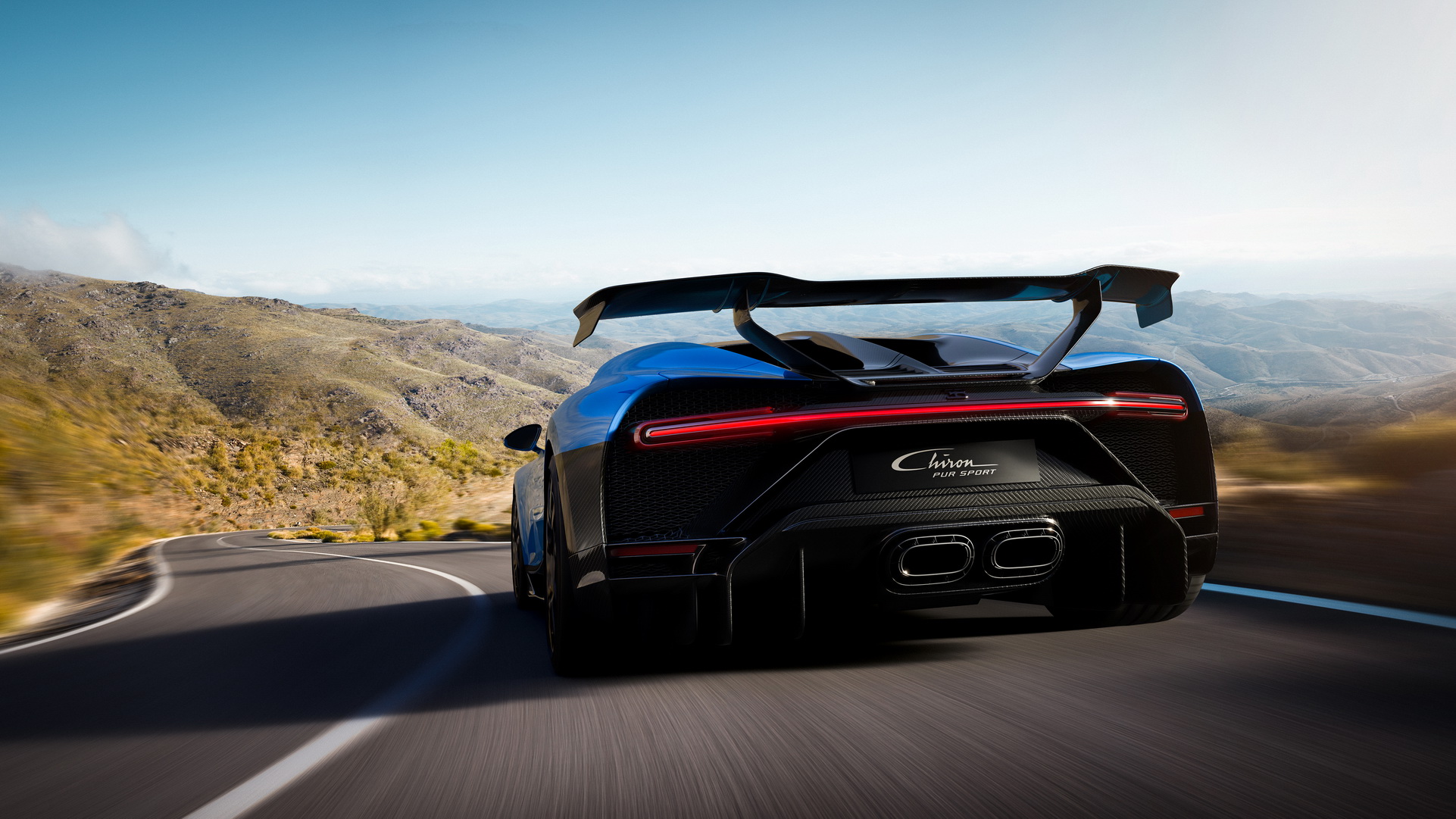 Download 2021 Bugatti Chiron Pur Sport - Rear HD Wallpaper 1922x1081 #119
