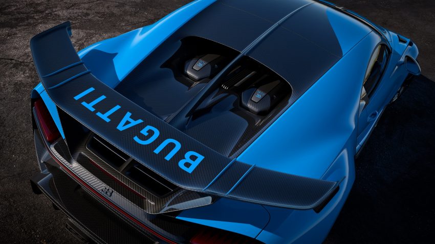 2021 Bugatti Chiron Pur Sport - Spoiler Wallpaper 850x478 #128