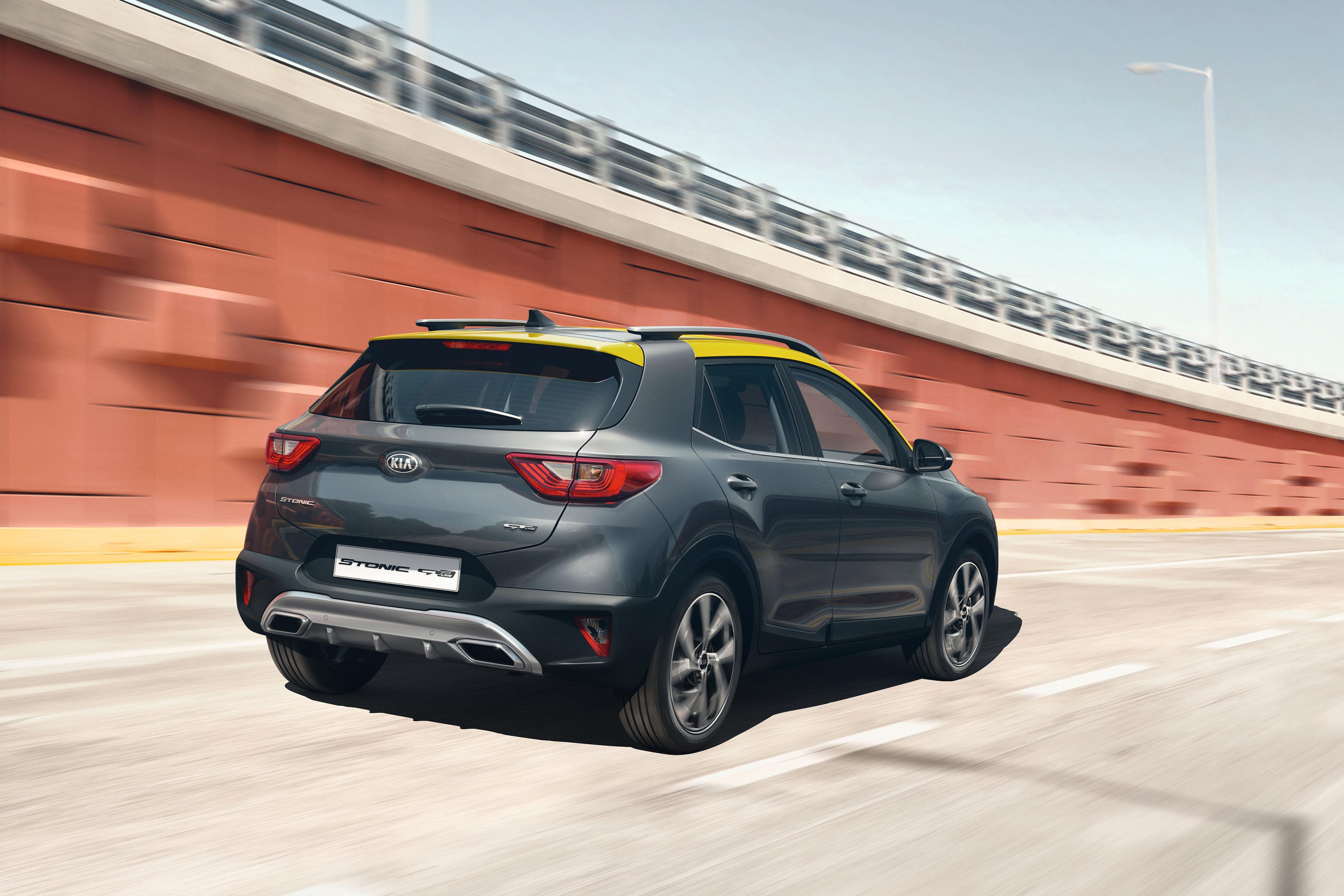 Download 2021 Kia Stonic GT Line - Rear Three-Quarter HD Wallpaper 3596x2398 #4