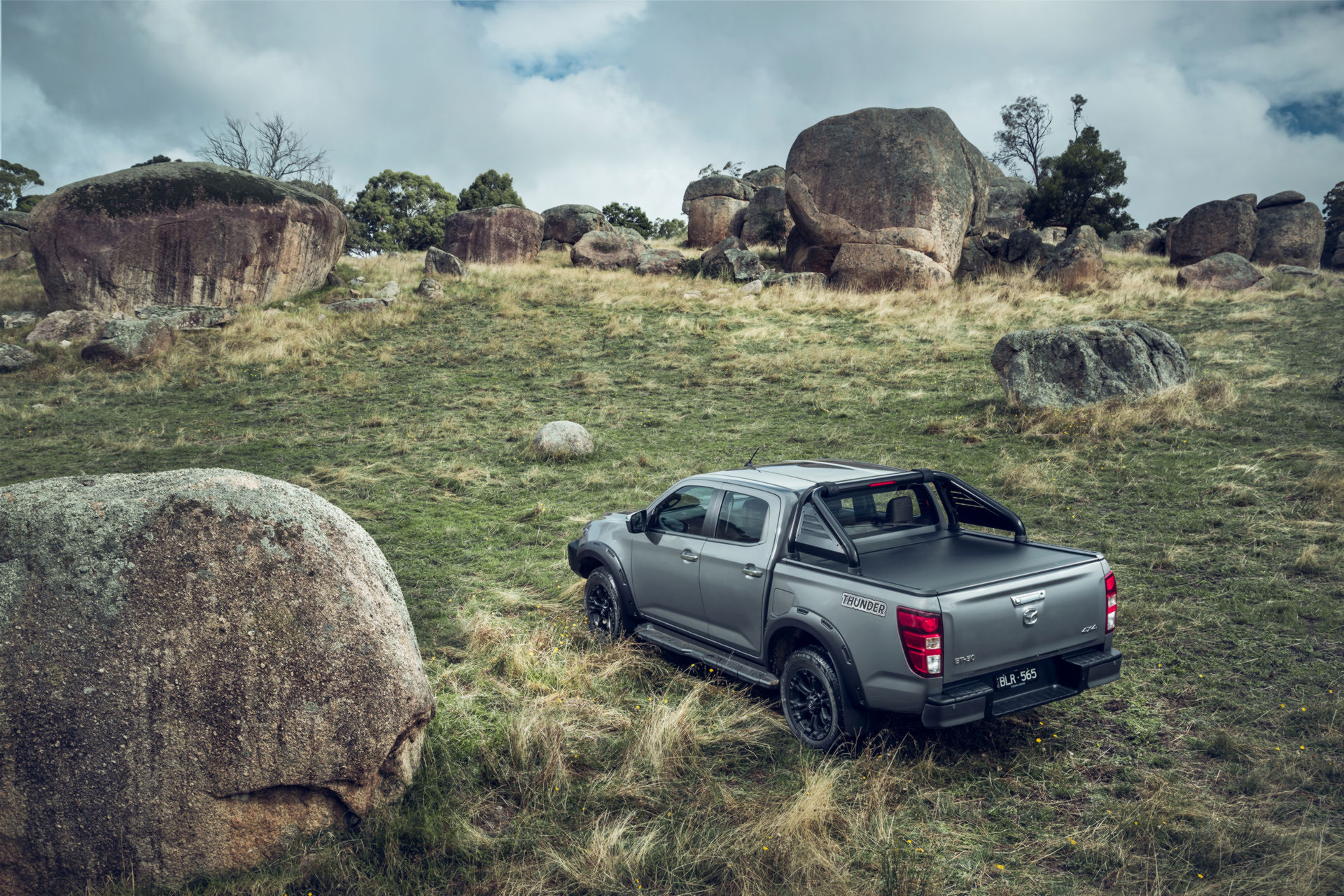 Download 2021 Mazda BT-50 Thunder - Rear Three-Quarter HD Wallpaper 1920x1280 #26
