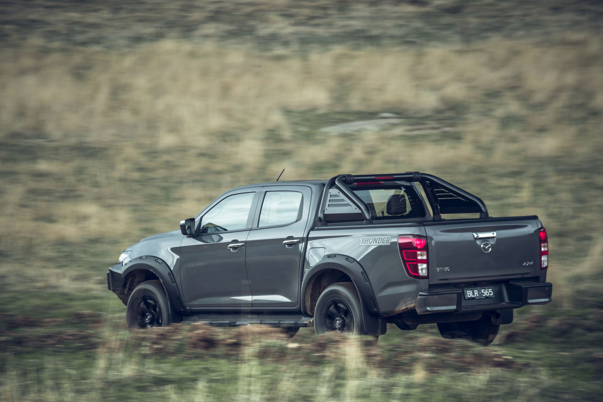 Download 2021 Mazda BT-50 Thunder - Rear Three-Quarter HD Wallpaper 1920x1280 #14