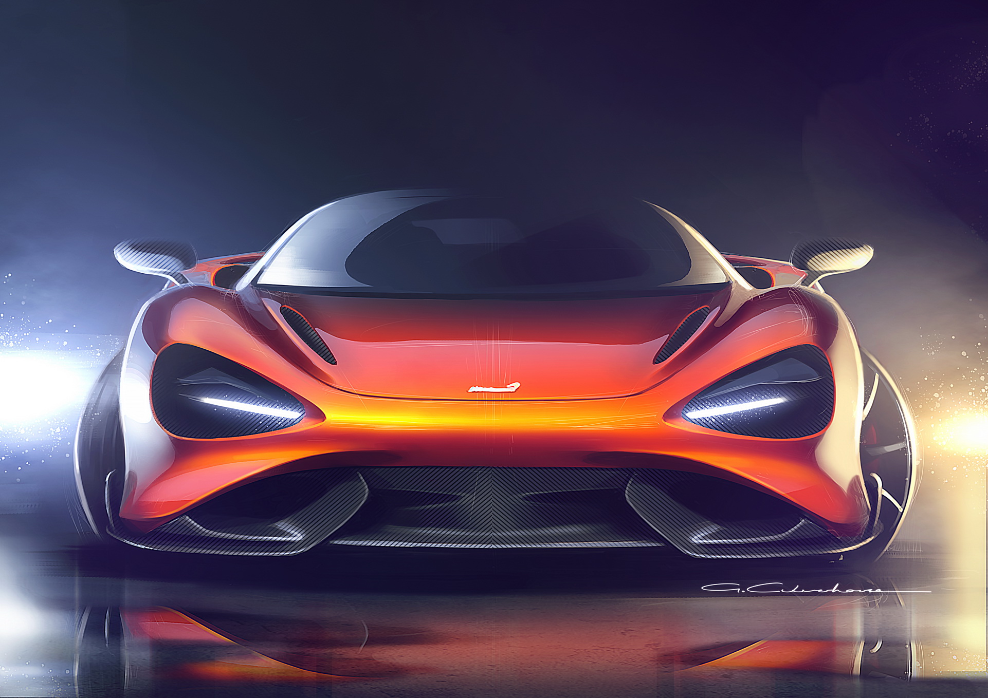 Download 2021 McLaren 765LT - Design Sketch HD Wallpaper 1922x1359 #36