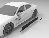 2021 Porsche Taycan with TechArt aerokit - Design Sketch Wallpaper 190x150