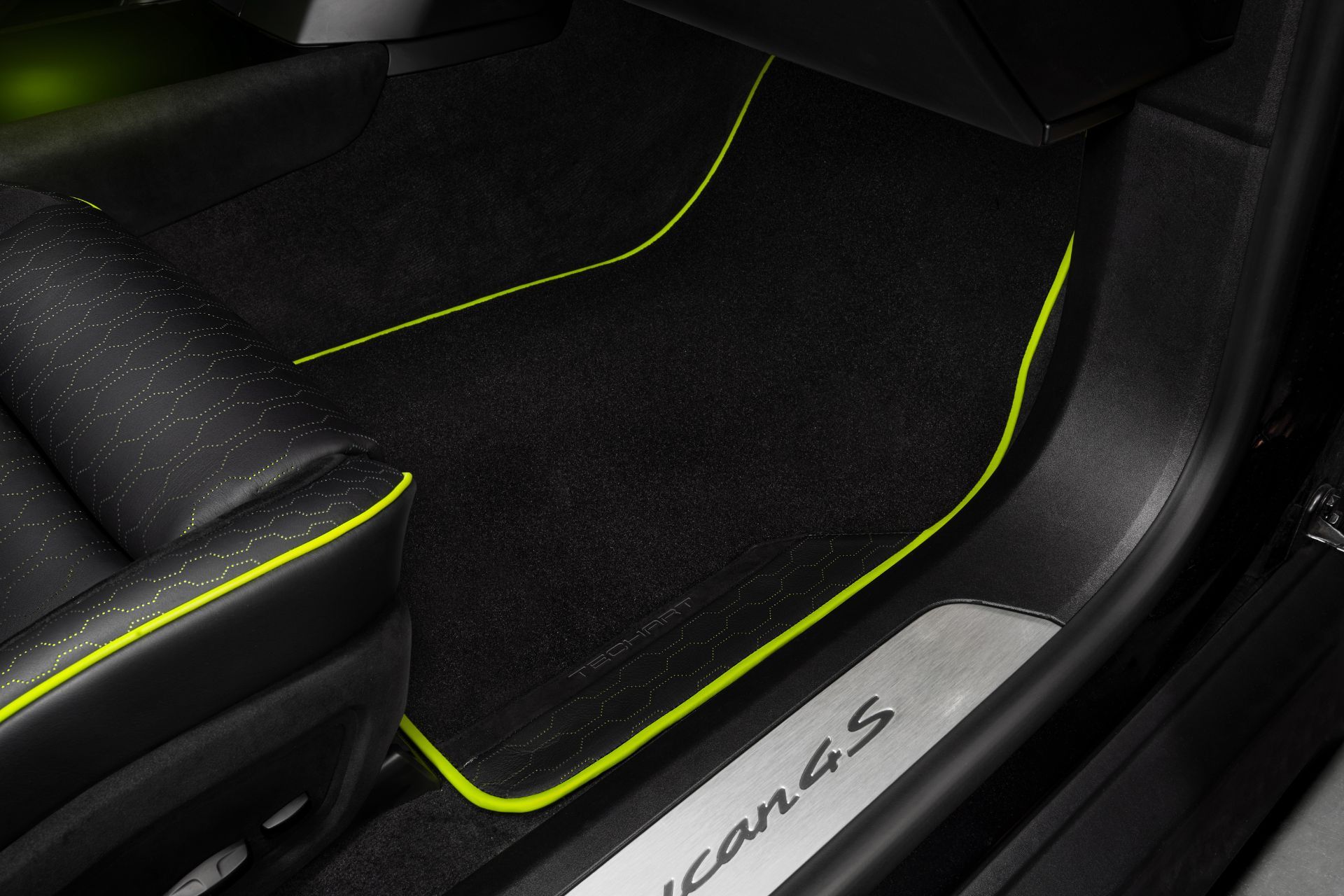 Download 2021 Porsche Taycan with TechArt aerokit - Door Sill HD Wallpaper 1920x1280 #21