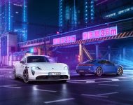 2021 Porsche Taycan with TechArt aerokit - Front Three-Quarter Wallpaper 190x150