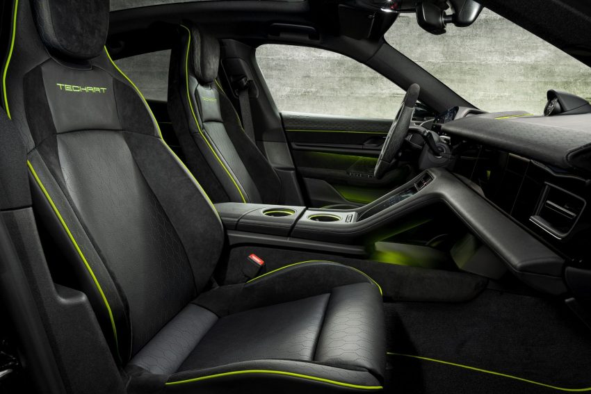 2021 Porsche Taycan with TechArt aerokit - Interior, Front Seats Wallpaper 850x567 #28