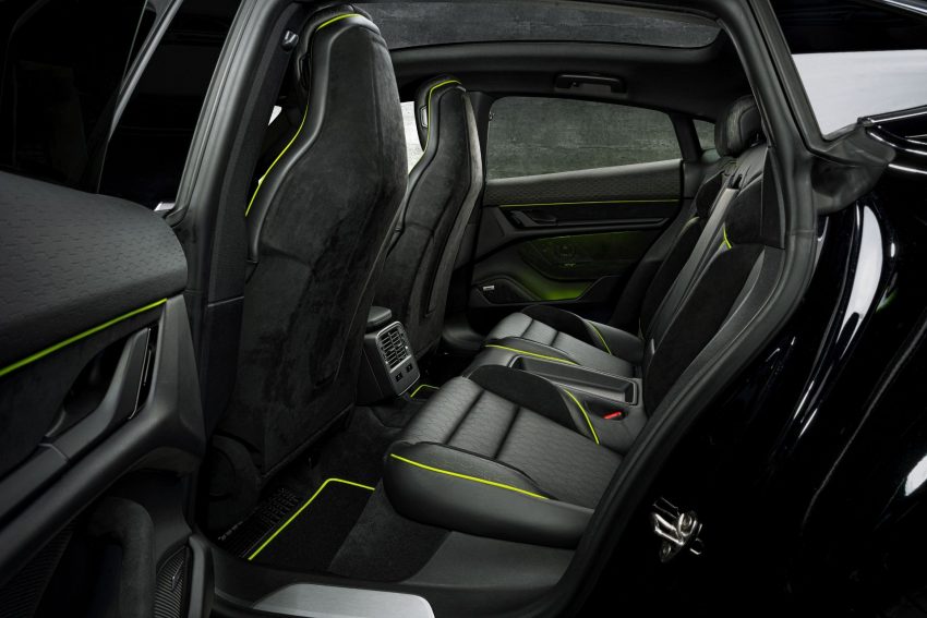 2021 Porsche Taycan with TechArt aerokit - Interior, Rear Seats Wallpaper 850x567 #29