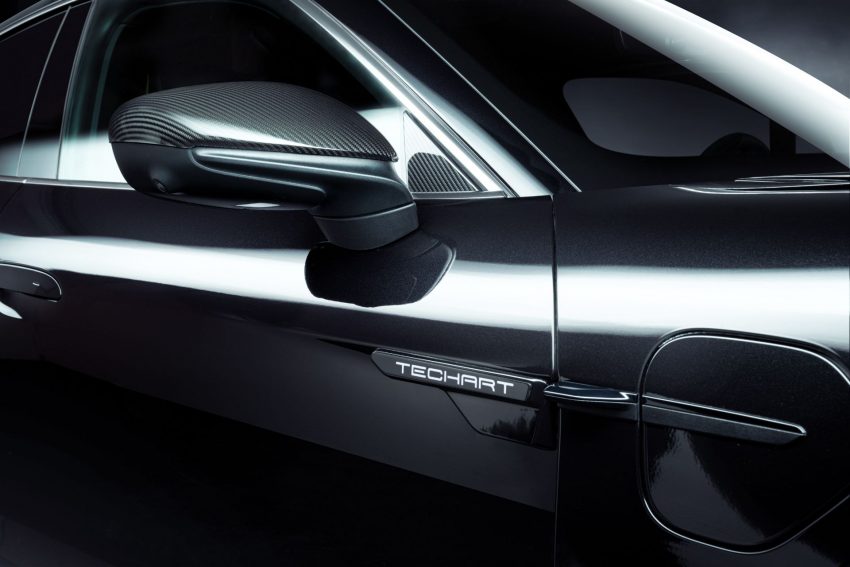 2021 Porsche Taycan with TechArt aerokit - Mirror Wallpaper 850x567 #15
