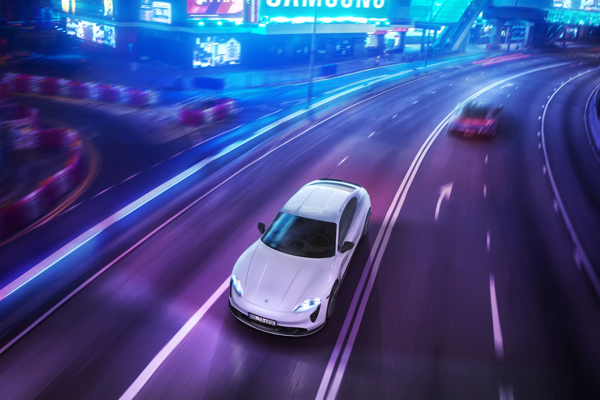 Download 2021 Porsche Taycan with TechArt aerokit - Top HD Wallpaper 1920x1280 #38