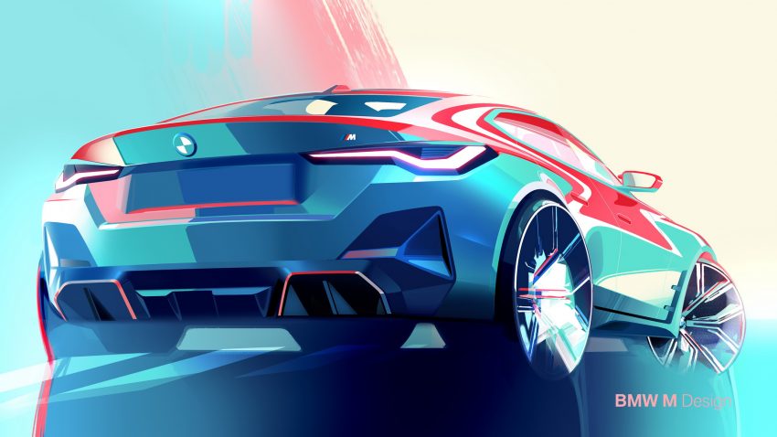 2022 BMW i4 M50 - Design Sketch Wallpaper 850x478 #25