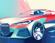 2022 BMW i4 M50 - Design Sketch Wallpaper 190x150
