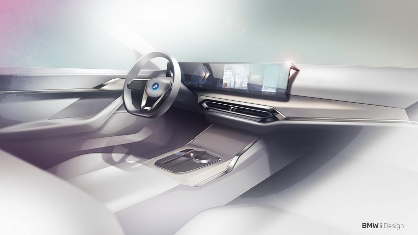 2022 BMW i4 M50 - Design Sketch Wallpaper 850x478 #28