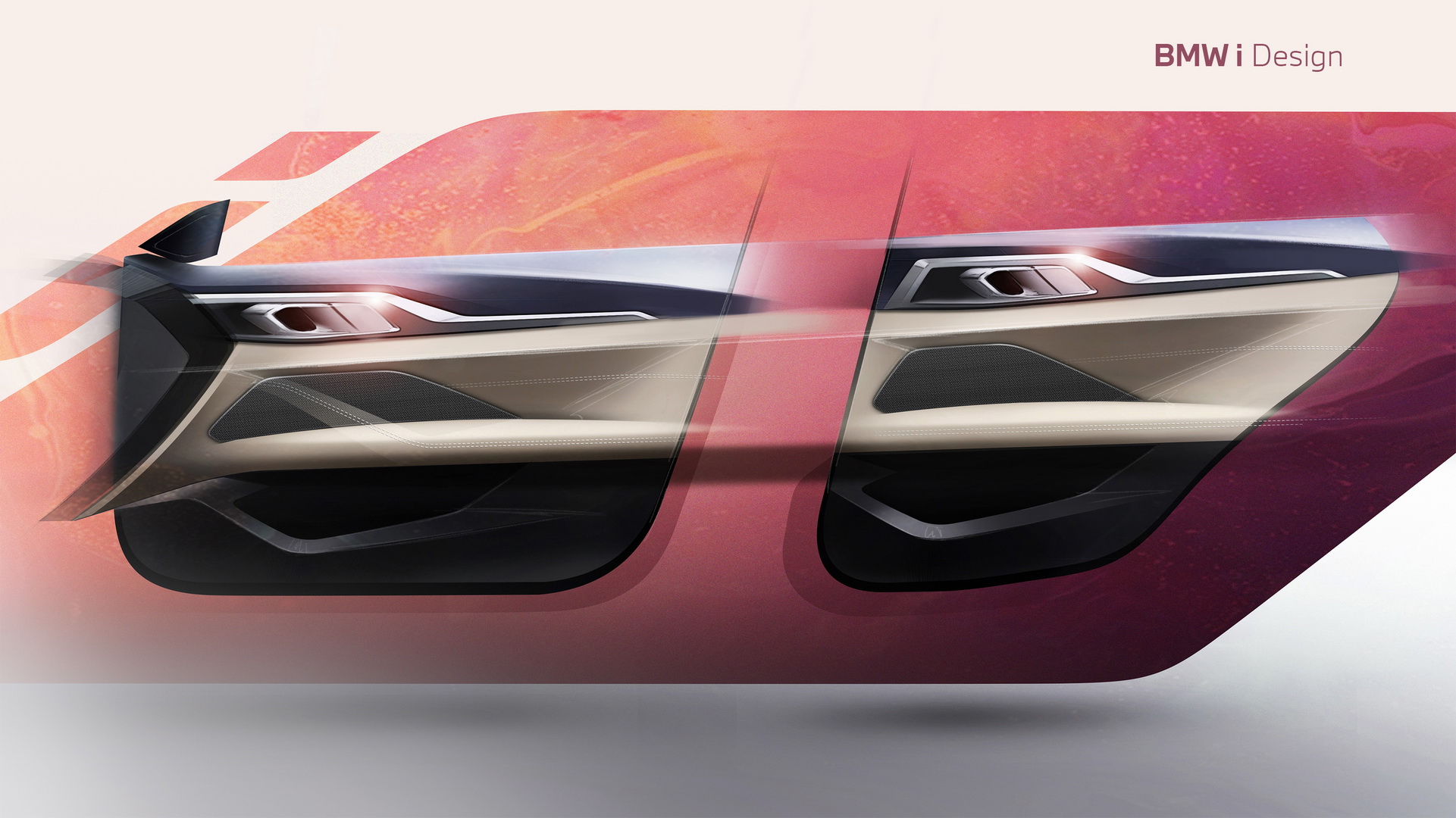 Download 2022 BMW i4 M50 - Design Sketch HD Wallpaper 1921x1080 #31