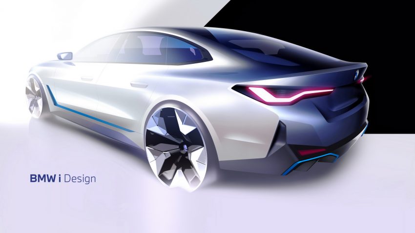 2022 BMW i4 M50 - Design Sketch Wallpaper 850x478 #18