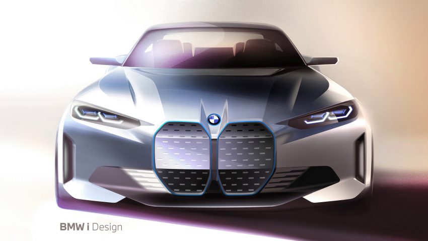 2022 BMW i4 M50 - Design Sketch Wallpaper 850x478 #19